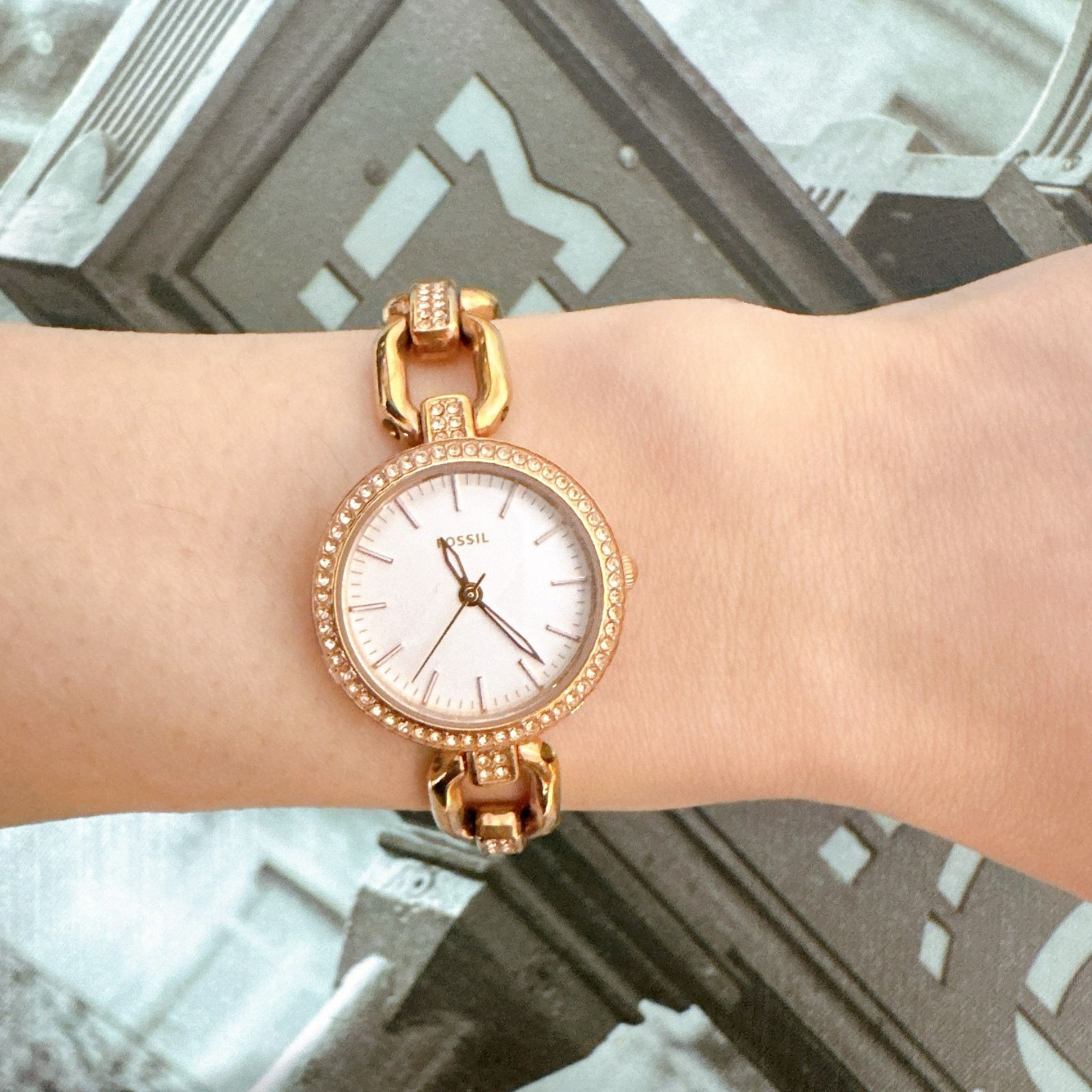 Fossil Fossil ES4123 Women's Rose Gold Stainless Steel Watch Size ONE SIZE - 6 Thumbnail