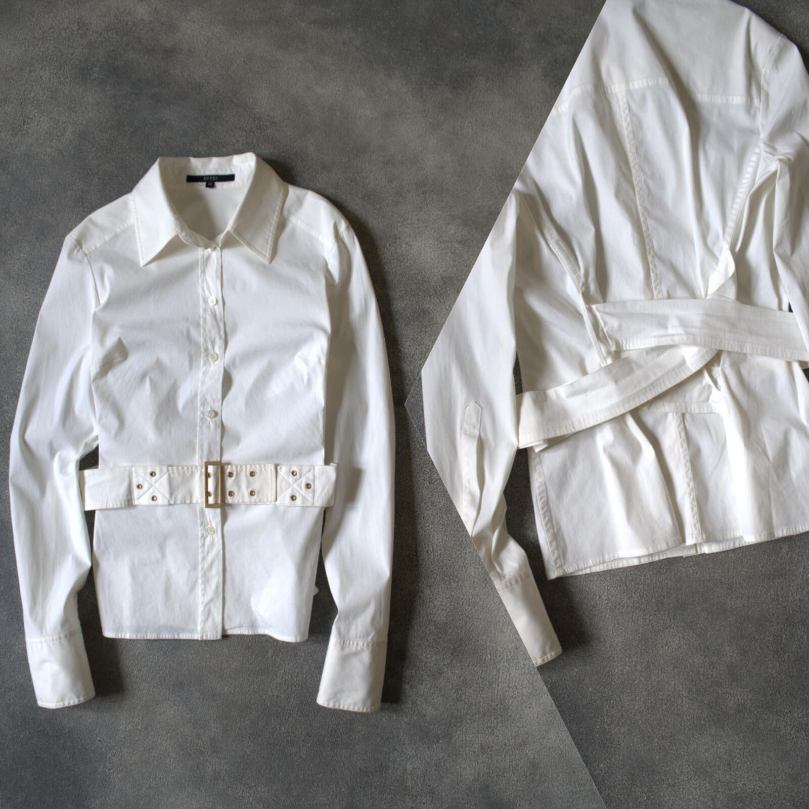 Gucci F/W 2003 Gucci By Tom Ford Bondage / Belted Shirt VINTAGE Size XS / US 0-2 / IT 36-38 - 1 Thumbnail