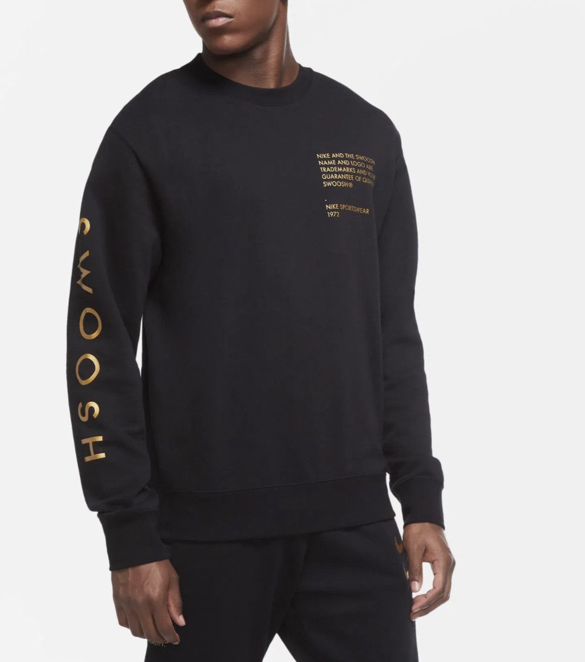 Nike Nike NSW Sportswear Swoosh Club Fleece Crewneck Sweatshirt Size US M / EU 48-50 / 2 - 1 Thumbnail