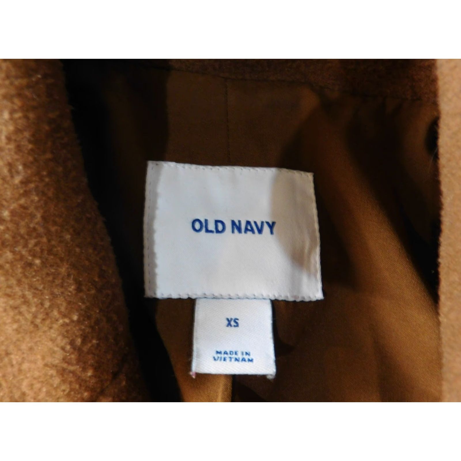 Old Navy Old Navy Jacket Coat Trench Womens XS Brown Acrylic Wool Button Full Zip Lightweight Casual Size XS / US 0-2 / IT 36-38 - 5 Thumbnail