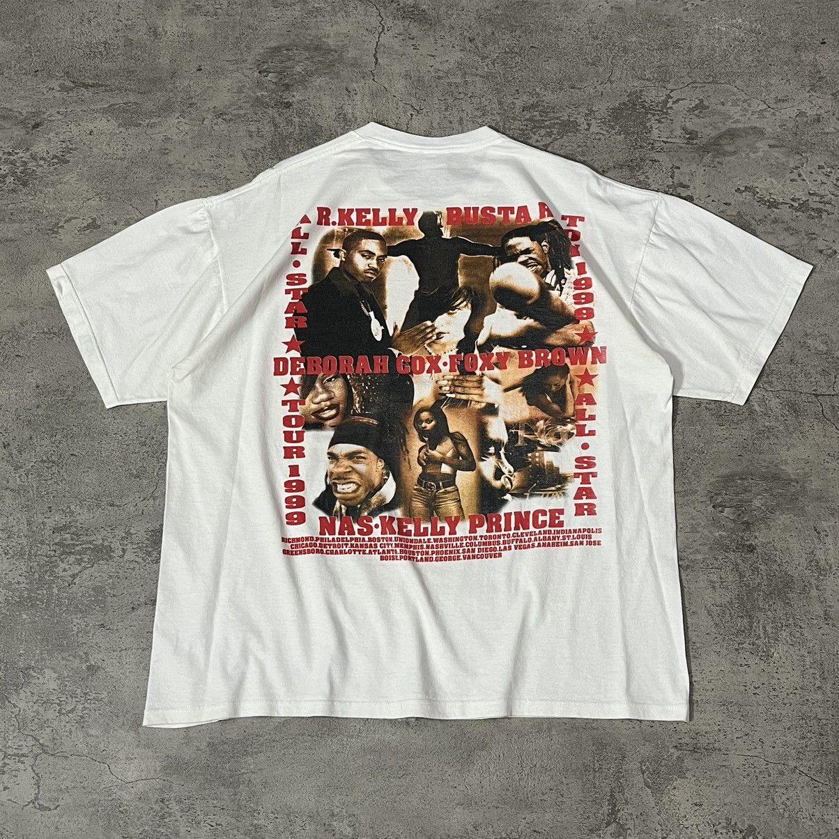Nas × Prince × Vintage R Kelly All Star Tour 1990 Vintage Tee - White Size US XL / EU 56 / 4 - 2 Thumbnail