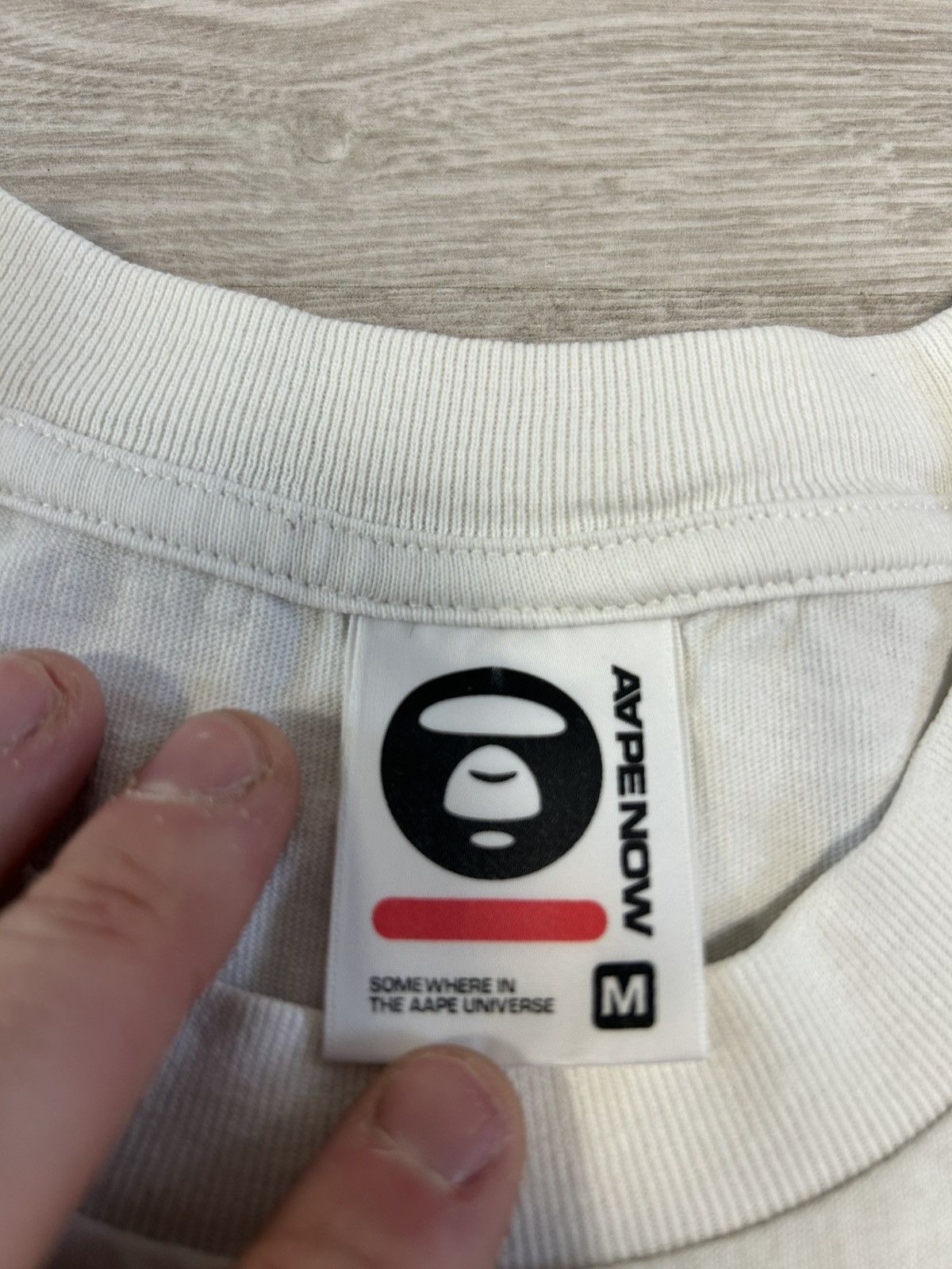 Aape AAPE NOW T-shirt by BAPE Size M Size US M / EU 48-50 / 2 - 7 Thumbnail