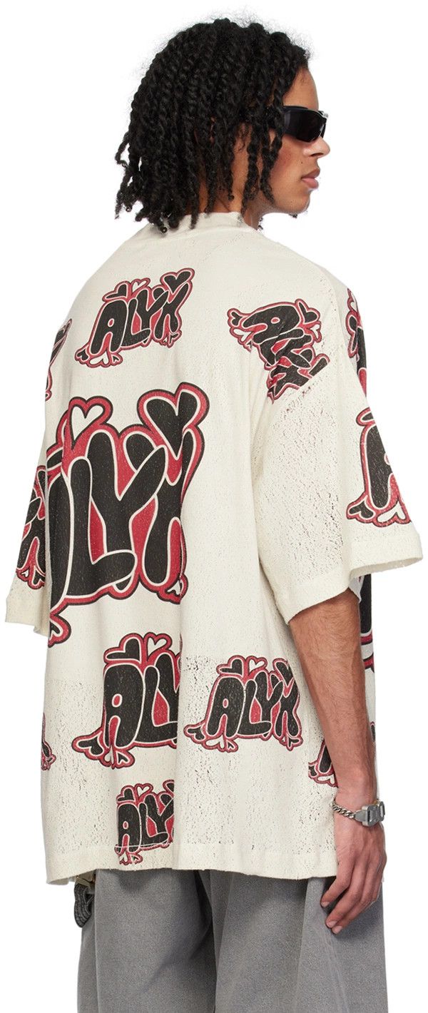 1017 ALYX 9SM 1017 ALYX 9SM Beige Oversized Needle Punch T-Shirt Size US S / EU 44-46 / 1 - 2 Thumbnail