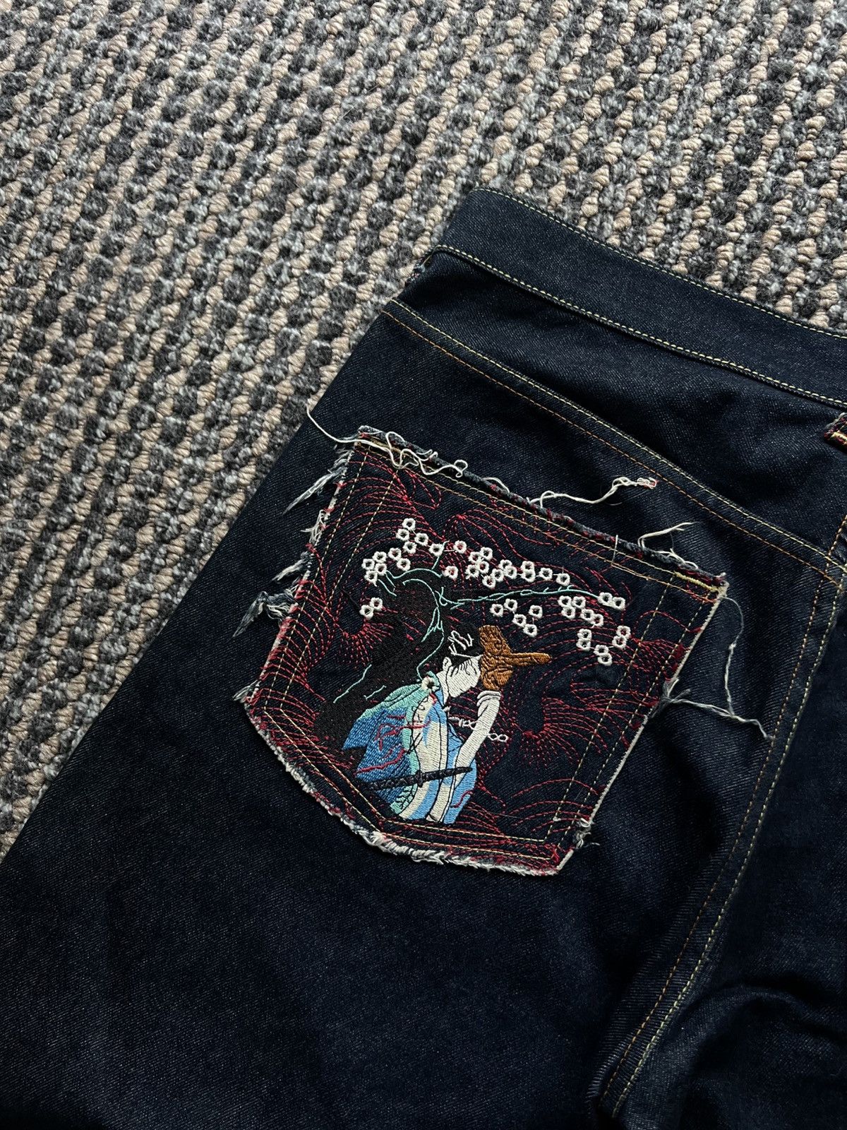 RMC Jeans RMC Jeans Rare Evisu Style Baggy Y2K Embroided Samurai Size US 36 / EU 52 - 4 Thumbnail
