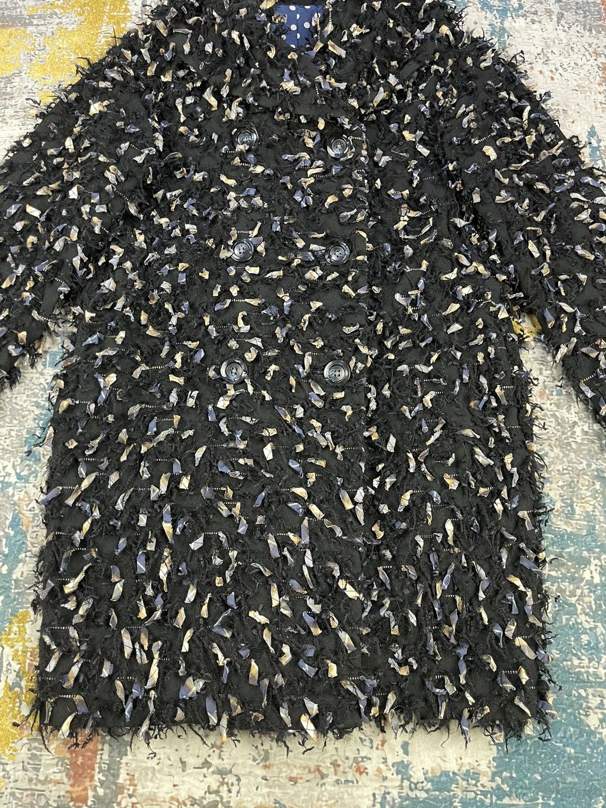 Japanese Brand Avant Garde Fluffy Fringes Dress Coat Size S / US 4 / IT 40 - 2 Thumbnail