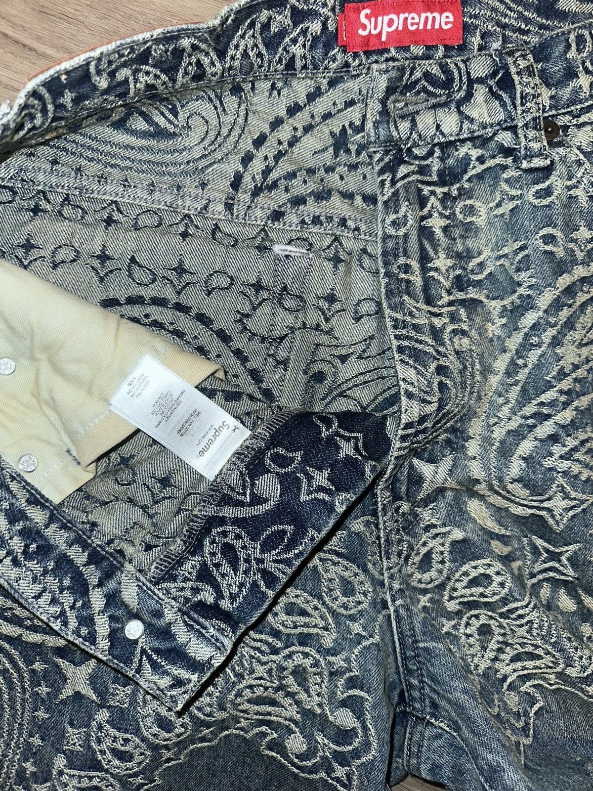 Supreme Supreme Bandana Jacquard Baggy Jean Size US 30 / EU 46 - 5 Thumbnail