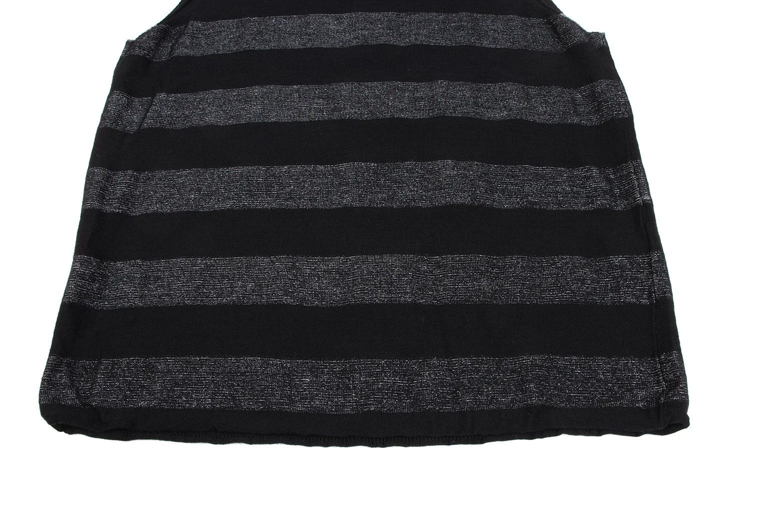 Comme des Garcons Homme Plus Black and Silver Striped Sleeveless Knit Vest, Size L Size US L / EU 52-54 / 3 - 4 Thumbnail
