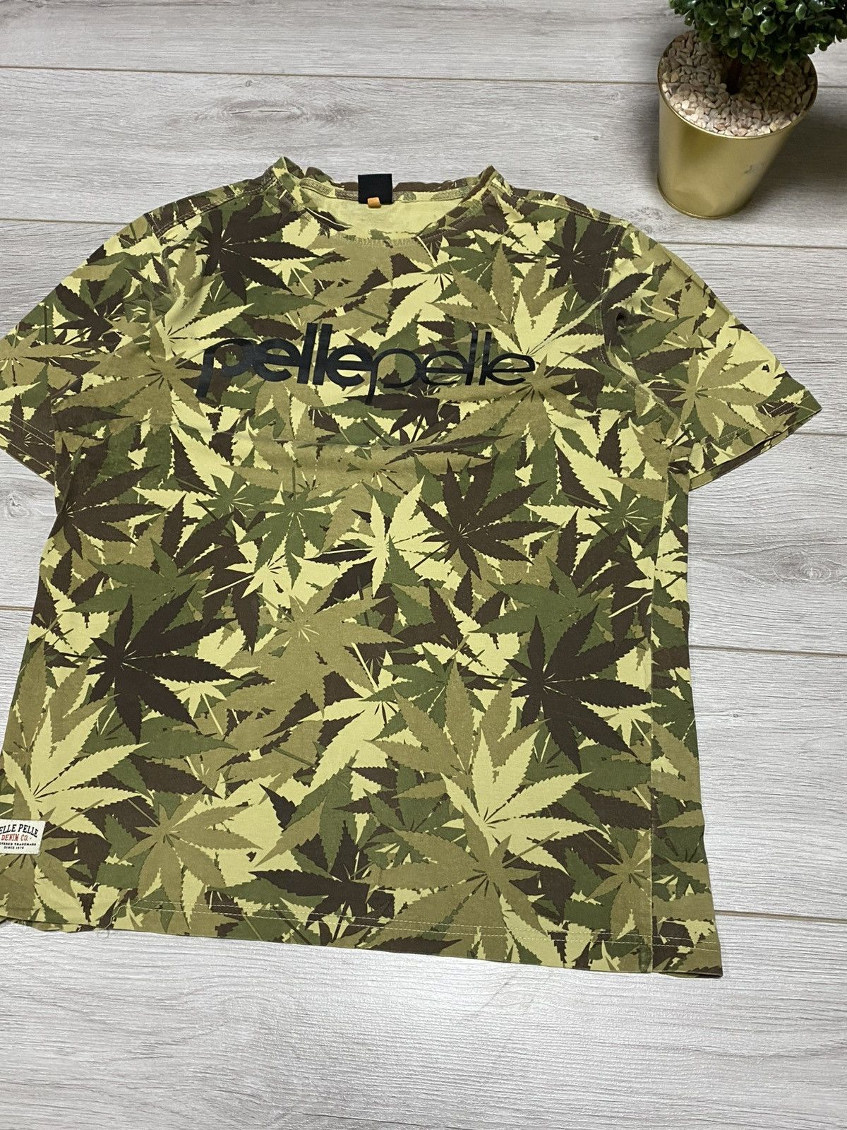 Pelle Pelle Pelle Pelle weed leaves marijuana all over tee shirt Size US L / EU 52-54 / 3 - 5 Thumbnail