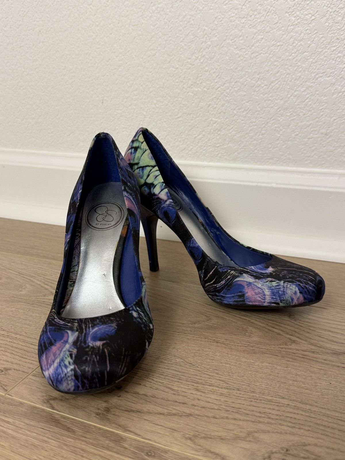 Jessica Simpson Jessica Simpson women’s peacock blue heels Size US 6.5 / IT 36.5 - 2 Thumbnail