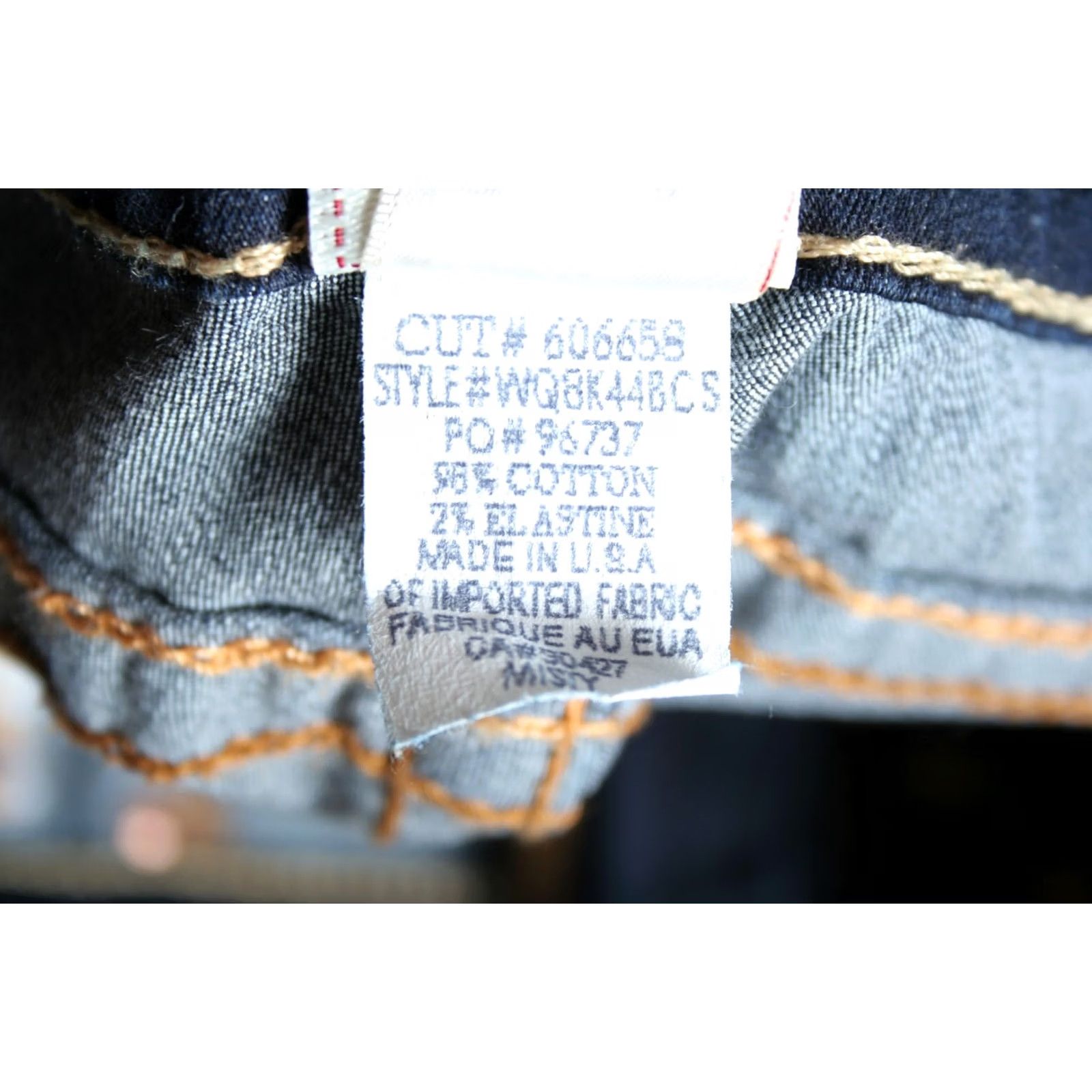 True Religion TRUE RELIGION Misty Blue Stretch Denim Skinny Jeans Sz. 28 Inseam 29" Womens Cotton Blend Denim Zip Size 28" / US 6 / IT 42 - 8 Thumbnail