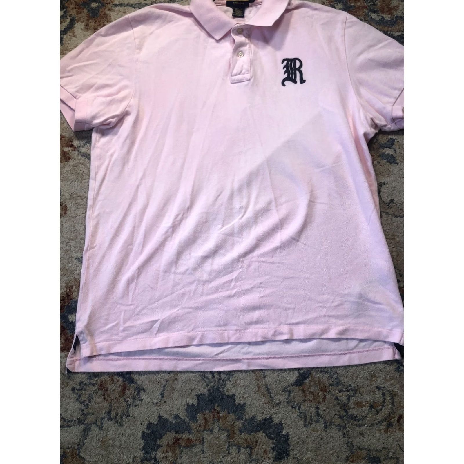 Ralph Lauren Ralph Lauren Rugby Polo Shirt Mens XL Pink Embroidered R Short Sleeve Classic Casual Size US XL / EU 56 / 4 - 5 Thumbnail