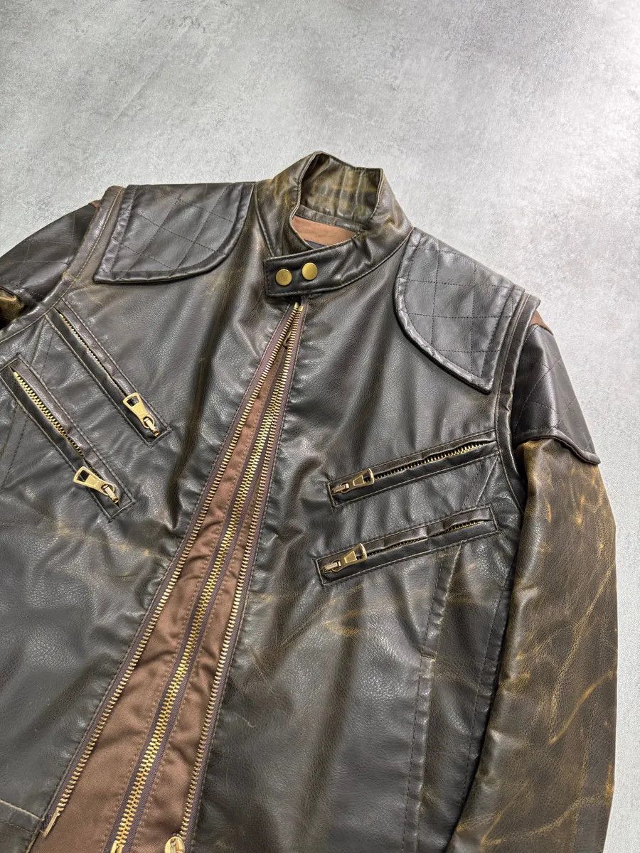 Dsquared2 AW2003 Dsquared2 Biker 2-in-1 Leather Jacket Size US M / EU 48-50 / 2 - 4 Thumbnail