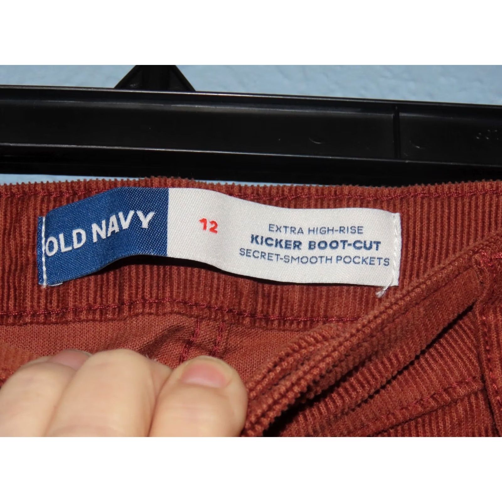 Old Navy Old Navy Extra High Rise Kicker Bootcut Corduroy Brown Pants 12 Regular Women Vintage No N/A Size 34" / US 12 / IT 48 - 4 Thumbnail