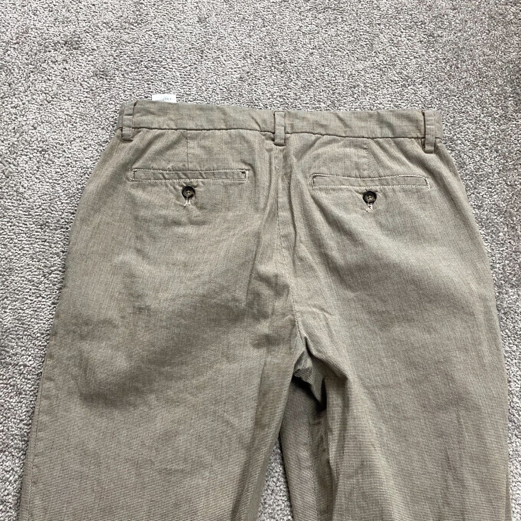 Banana Republic Banana Republic Pants Mens 32x28 Brown Slim Fit Tapered Leg Dress Work Trouser Size US 32 / EU 48 - 4 Thumbnail