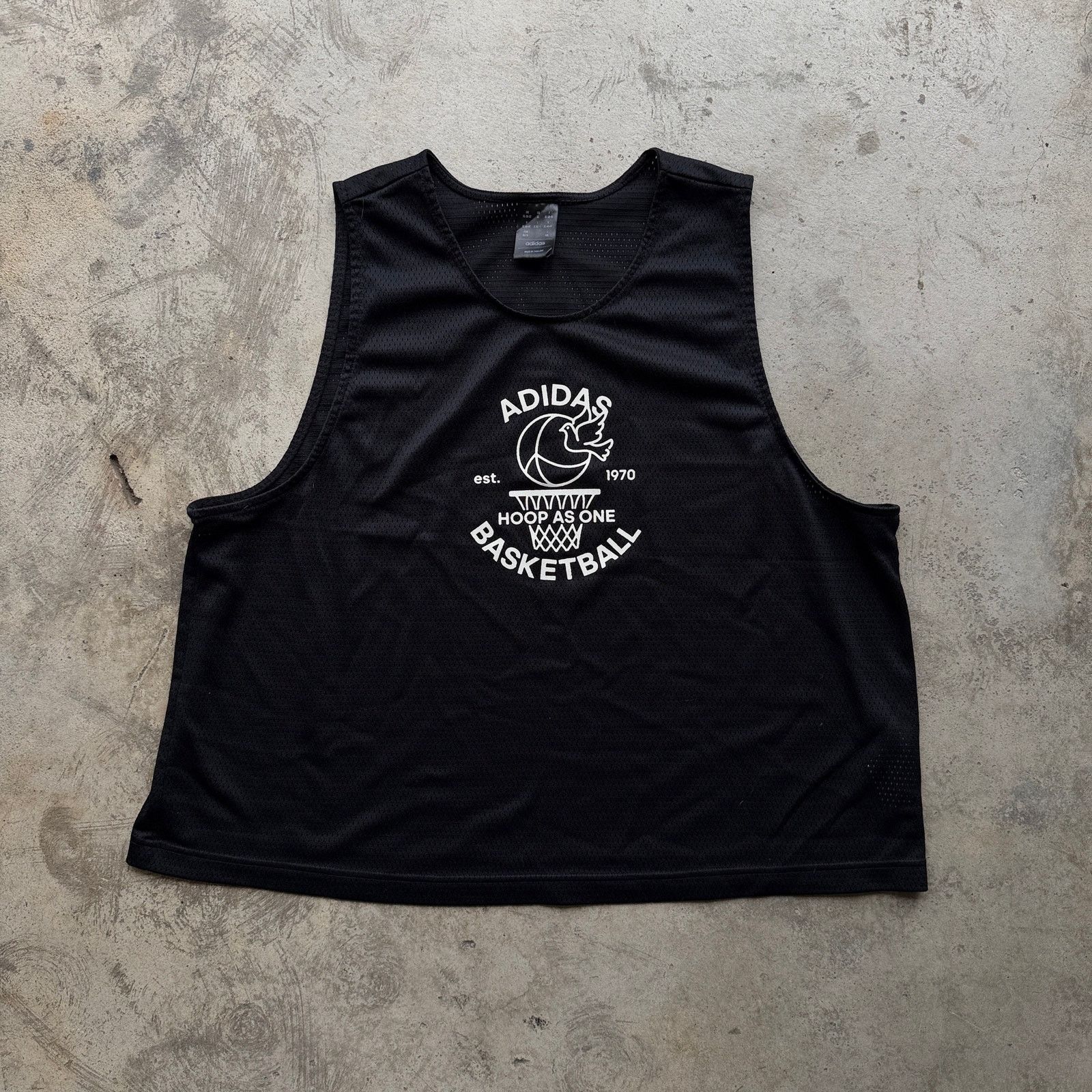 Adidas Adidas Hoop As One Basketball Mesh Jersey Tank Top Womens Size L / US 10 / IT 46 - 2 Thumbnail