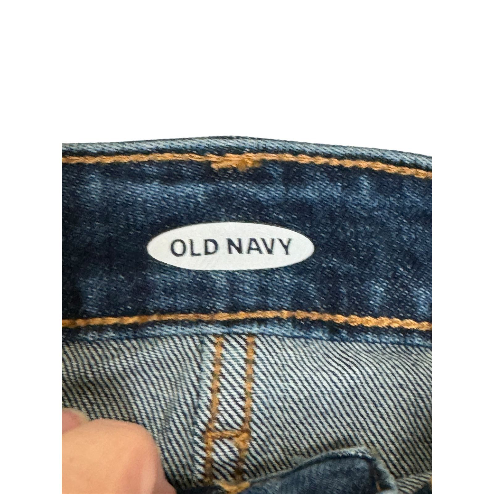 Old Navy Old Navy Women's Skirt Mini Denim Side Pockets Dark Blue 8 Size 30" / US 8 / IT 44 - 4 Thumbnail