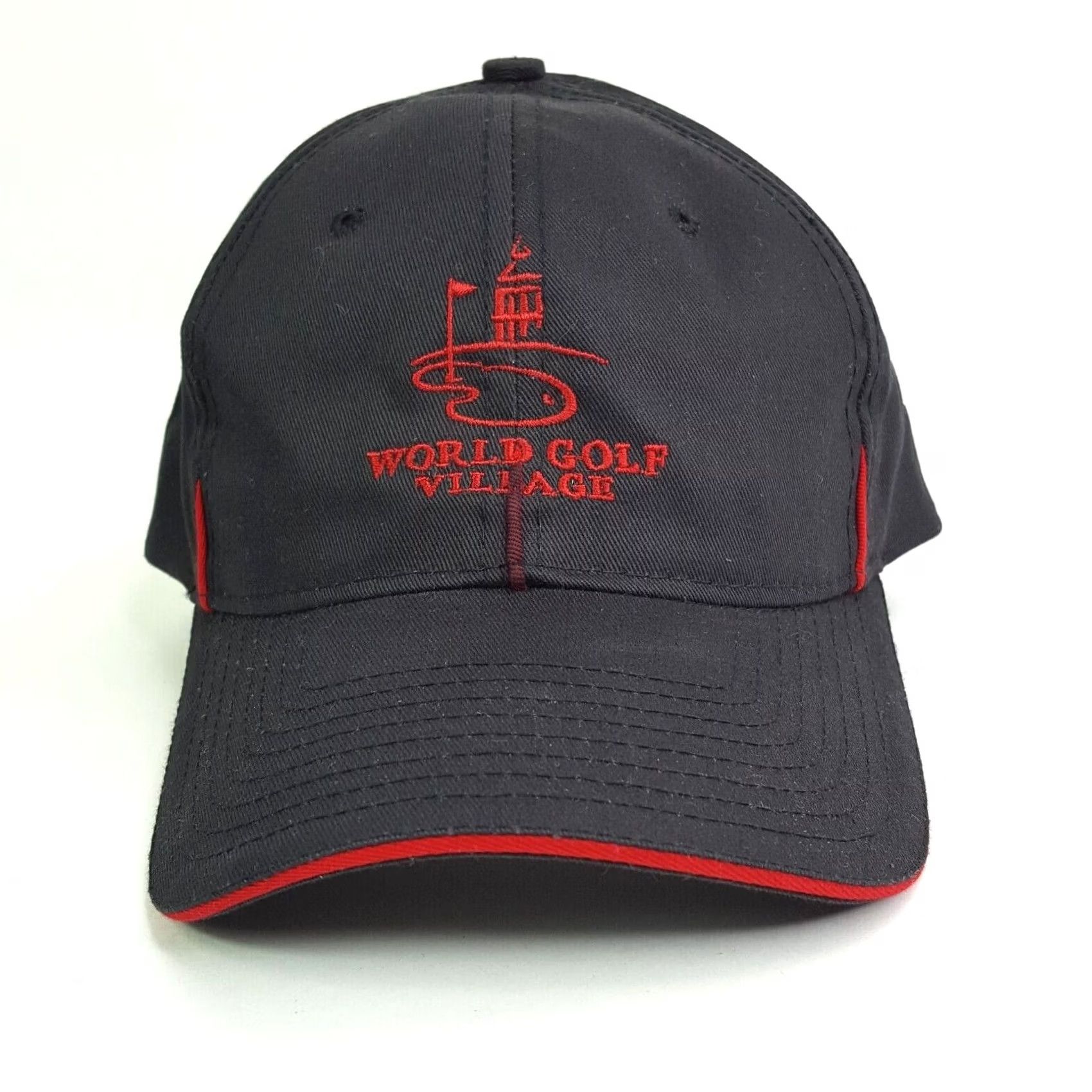 Vintage VINTAGE Town Talk PGA Adjustable Snapback Hat Baseball Cap Black Twill Cotton Golf Village 90s Retro Solid Embroidered Sports Men Mens Size ONE SIZE - 2 Thumbnail