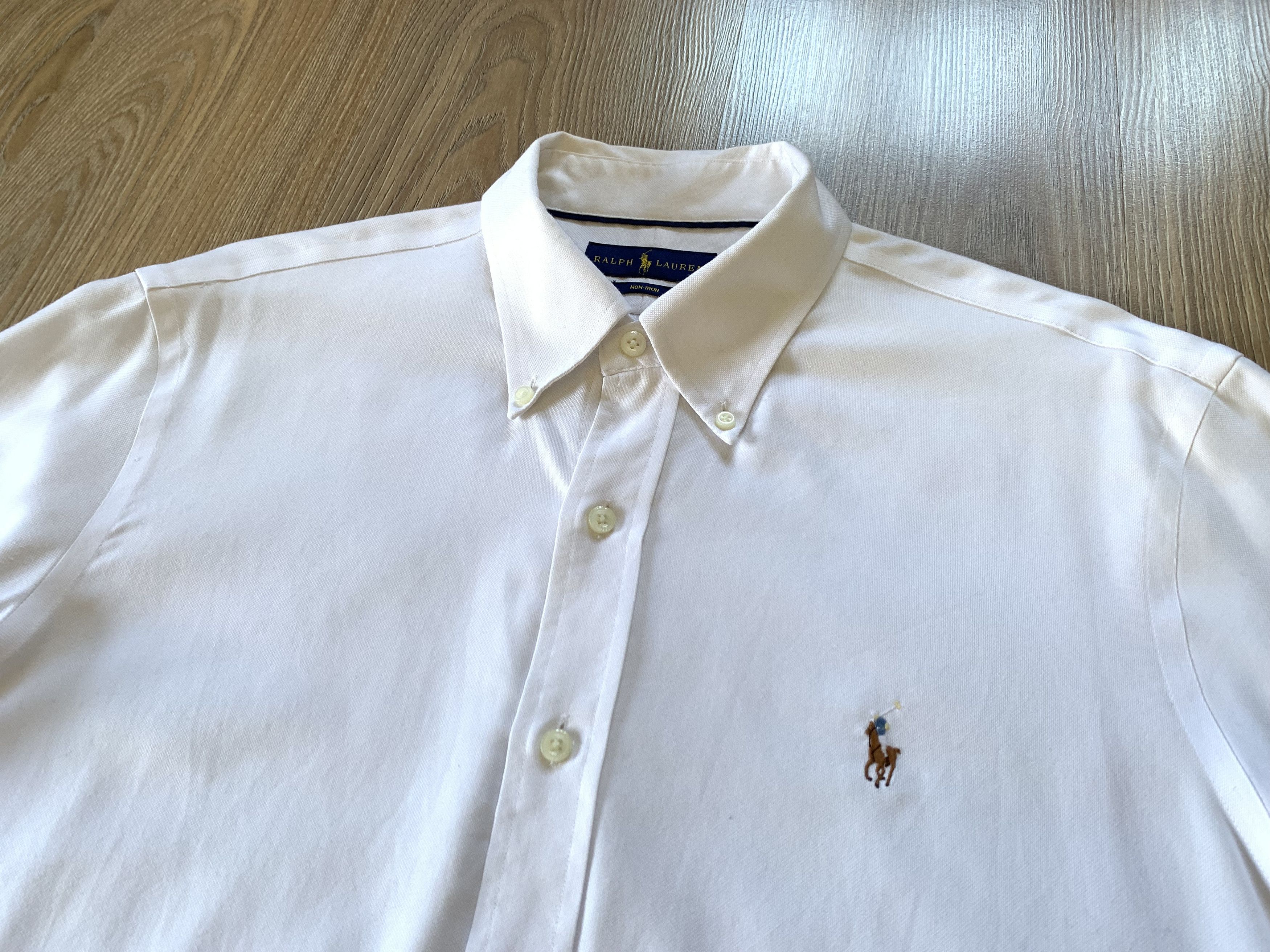 Polo Ralph Lauren Polo Ralph Lauren Non Iron White Cotton Shirt Button Up Size US L / EU 52-54 / 3 - 4 Thumbnail