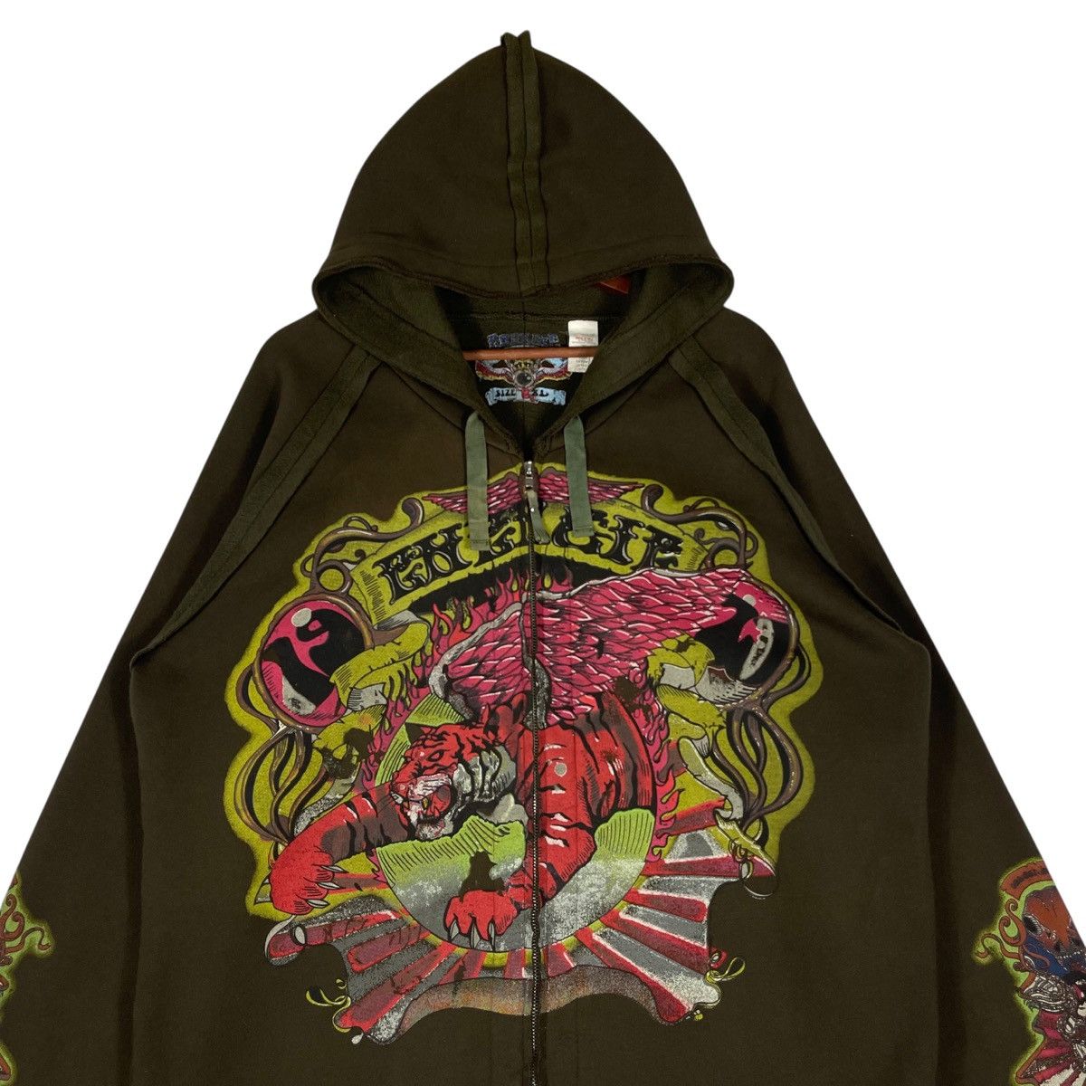 Energie Vintage 90s Energie Bikers Jacket Quilted Lined Jacket Size US XL / EU 56 / 4 - 4 Thumbnail