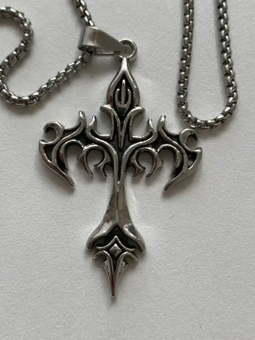 Jewelry Opium Cross Chain Black Size ONE SIZE - 1 Preview