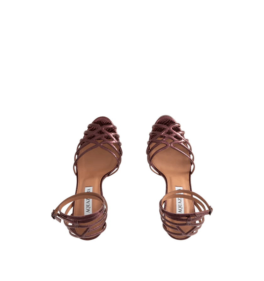 Aquazzura o1h1sh10526 Wild Dream Sandal 130 in Dark Red/Wine Size US 9 / IT 39 - 2 Thumbnail
