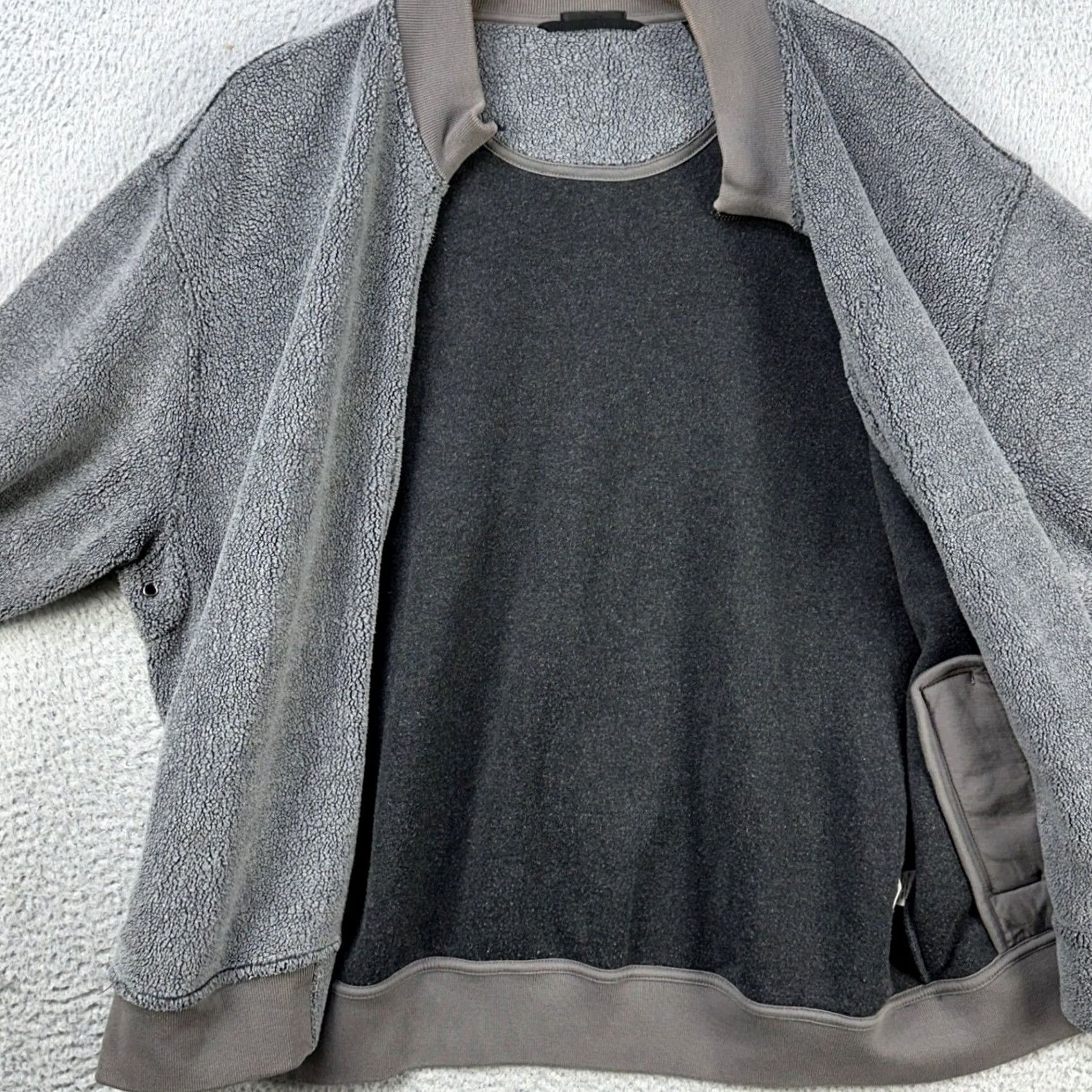ATM Anthony Thomas Melillo ATM Anthony Thomas Melillo Nylon Blend Jacket Fleeced Full Zip Mens 2XL Gray Size US XXL / EU 58 / 5 - 4 Thumbnail