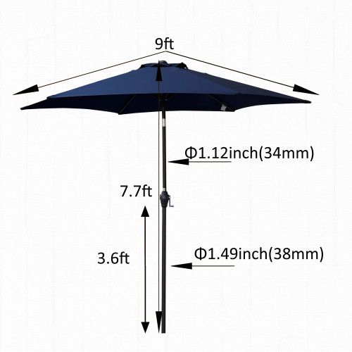 Designer × Homemade 9FT UMBRELLA Navy Blue Size US L / EU 52-54 / 3 - 4 Thumbnail