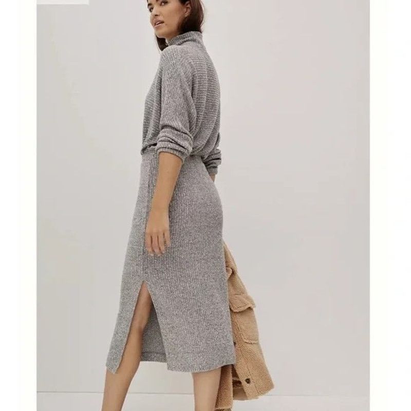 Anthropologie Saturday Sunday Anthropologie “Mariah” Ribbed Midi Dress Size XS / US 0-2 / IT 36-38 - 5 Thumbnail