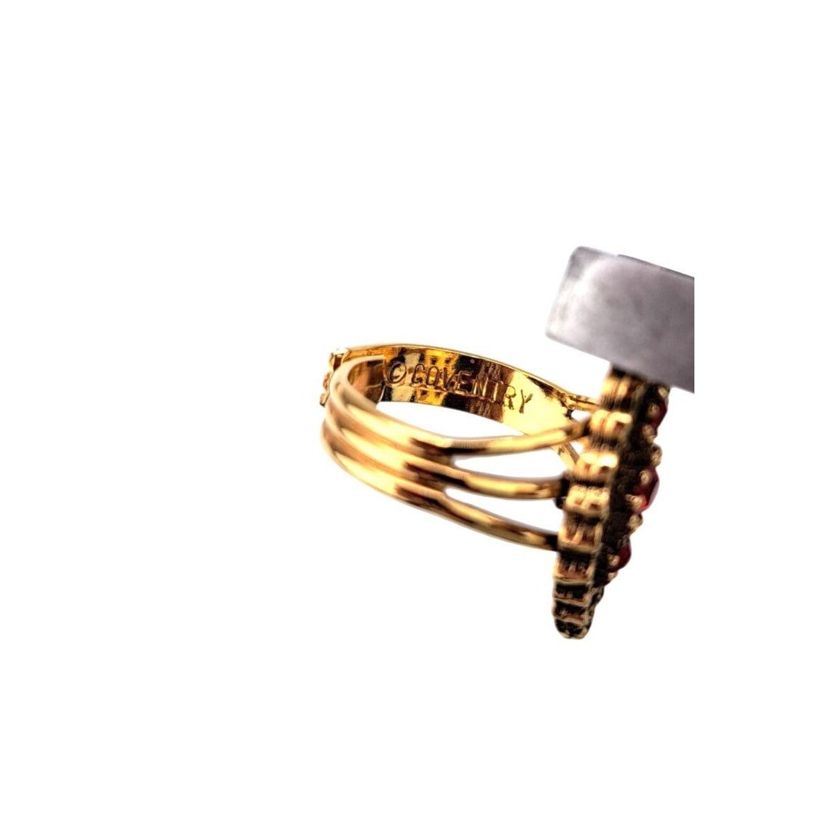 Other Vintage Sarah Coventry Gold-Tone Marquise Ring Rhinestones Size ONE SIZE - 5 Thumbnail