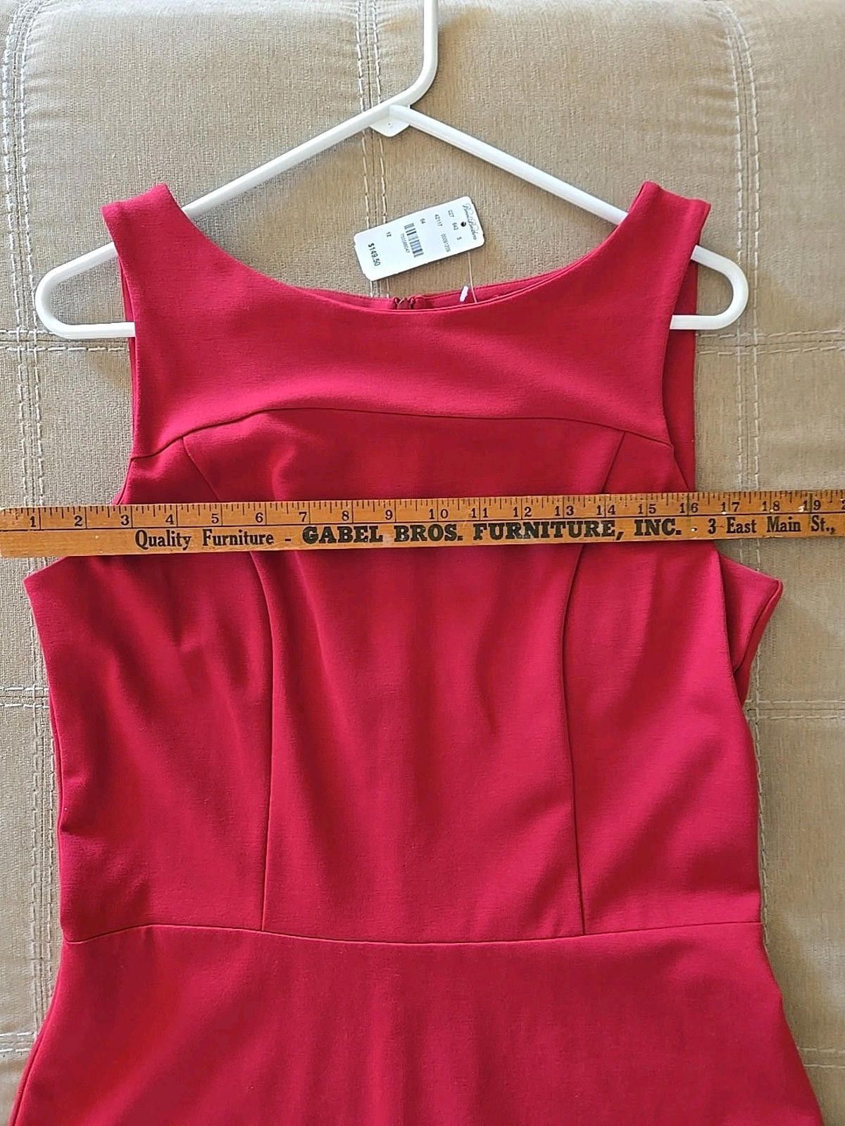 Brooks Brothers Brooks Brothers Womens Sz 12 A-Line Dress Sleeveless Red NEW Size M / US 6-8 / IT 42-44 - 7 Thumbnail