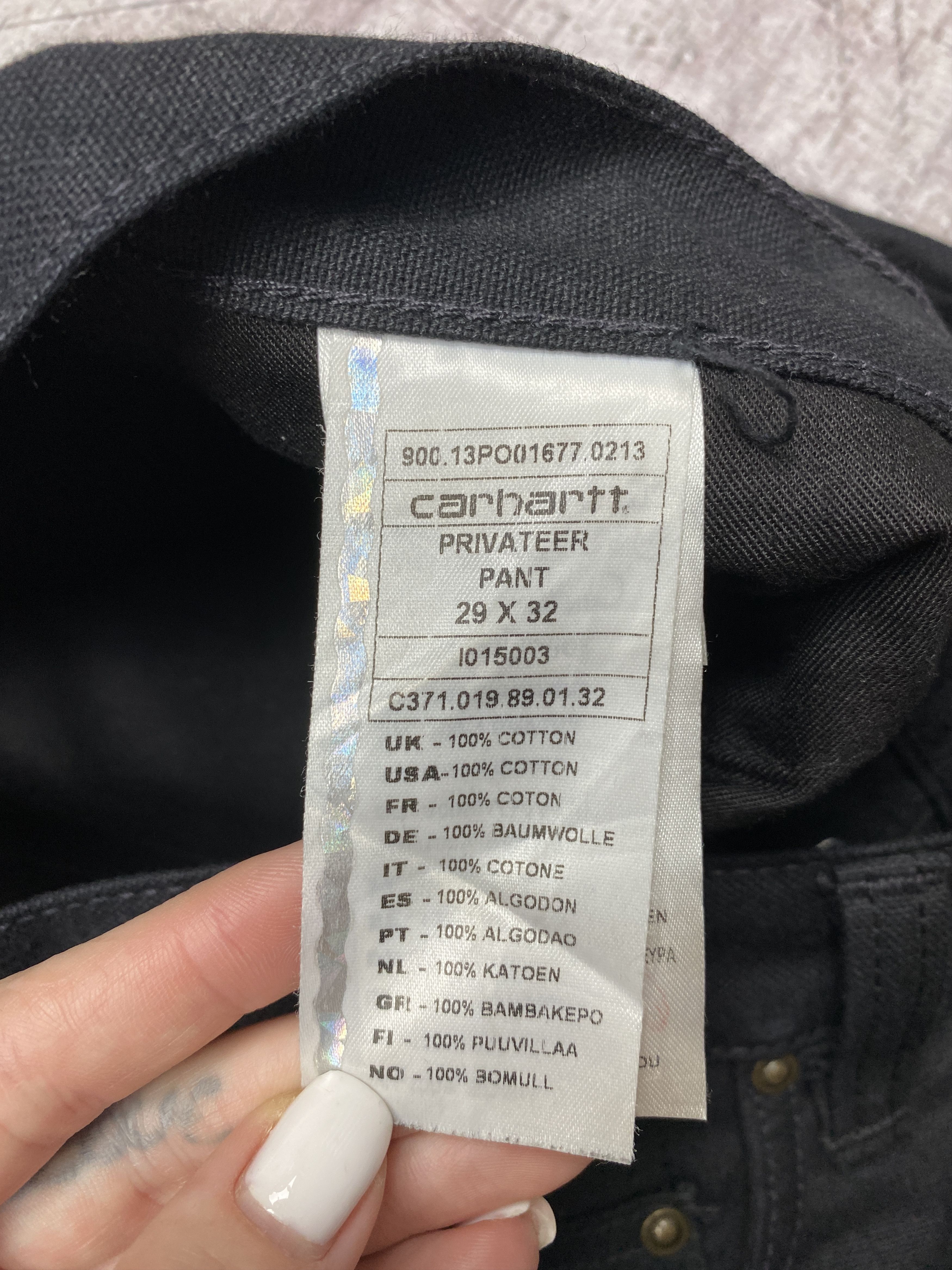 Carhartt × Vintage Carhartt Vintage Mens Privateer Chino Denim Pants Jeans Size US 29 - 8 Thumbnail