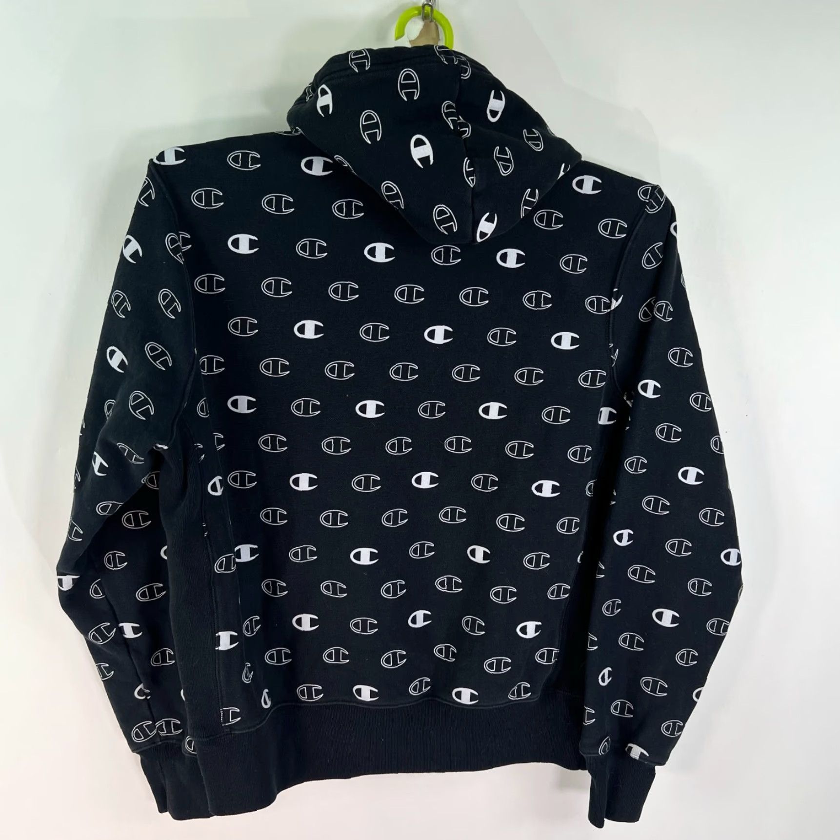 Champion Champion Hoodie Mens M Black White Fleece Pullover Reverse Weave Size US M / EU 48-50 / 2 - 6 Thumbnail