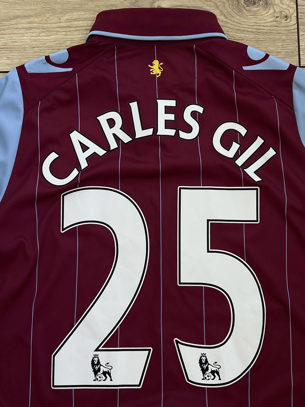 Macron Aston Villa 2014-2015 Home SET Soccer Long Sleeve Jersey Size US M / EU 48-50 / 2 - 10 Thumbnail