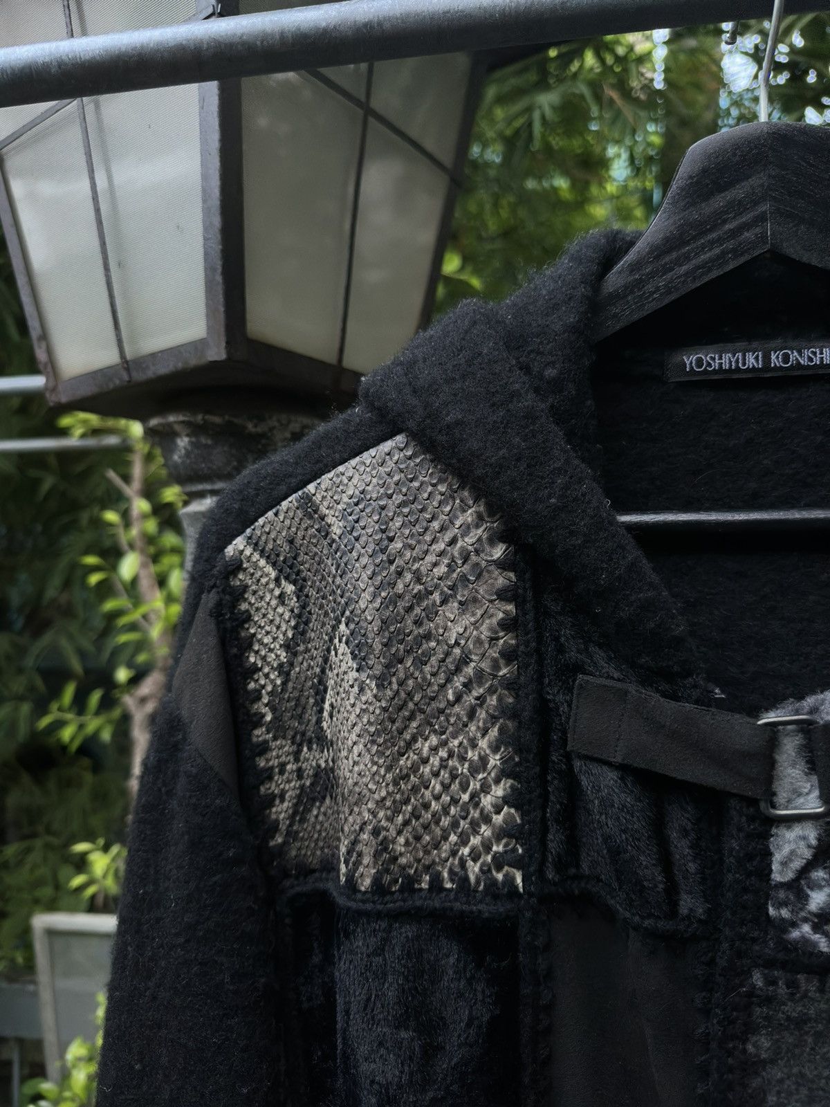 Yoshiyuki Konishi 1990s Yoshiyuki Konishi Python Patchworks Hooded Long Coat Size US XL / EU 56 / 4 - 7 Thumbnail