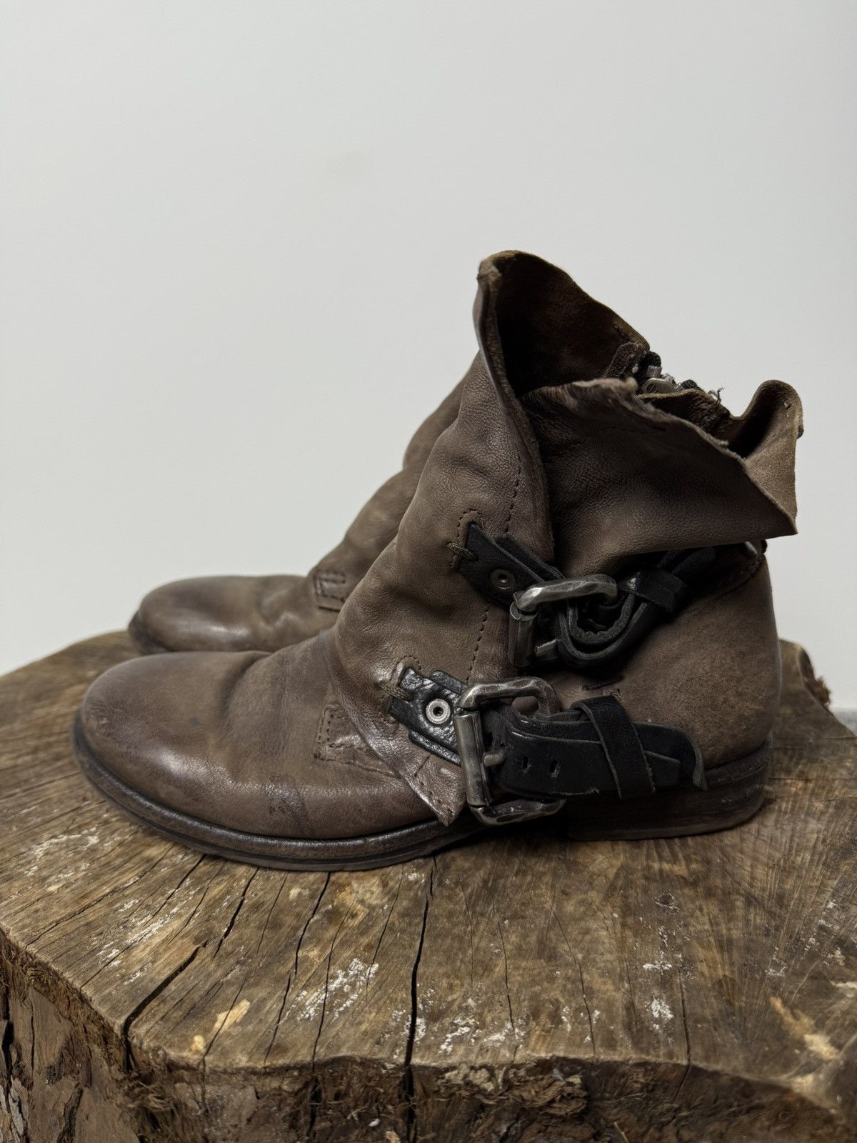 A.S.98 A.S. 98 Airstep Leather Boots Dirk Bikkembergs Style Size US 5 / EU 37 - 1 Thumbnail