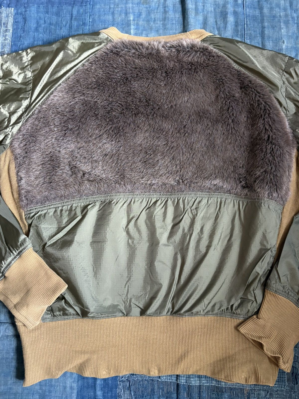 Kapital kapital Faux Fur Nylon Ribbed Sweater Size US L / EU 52-54 / 3 - 6 Thumbnail