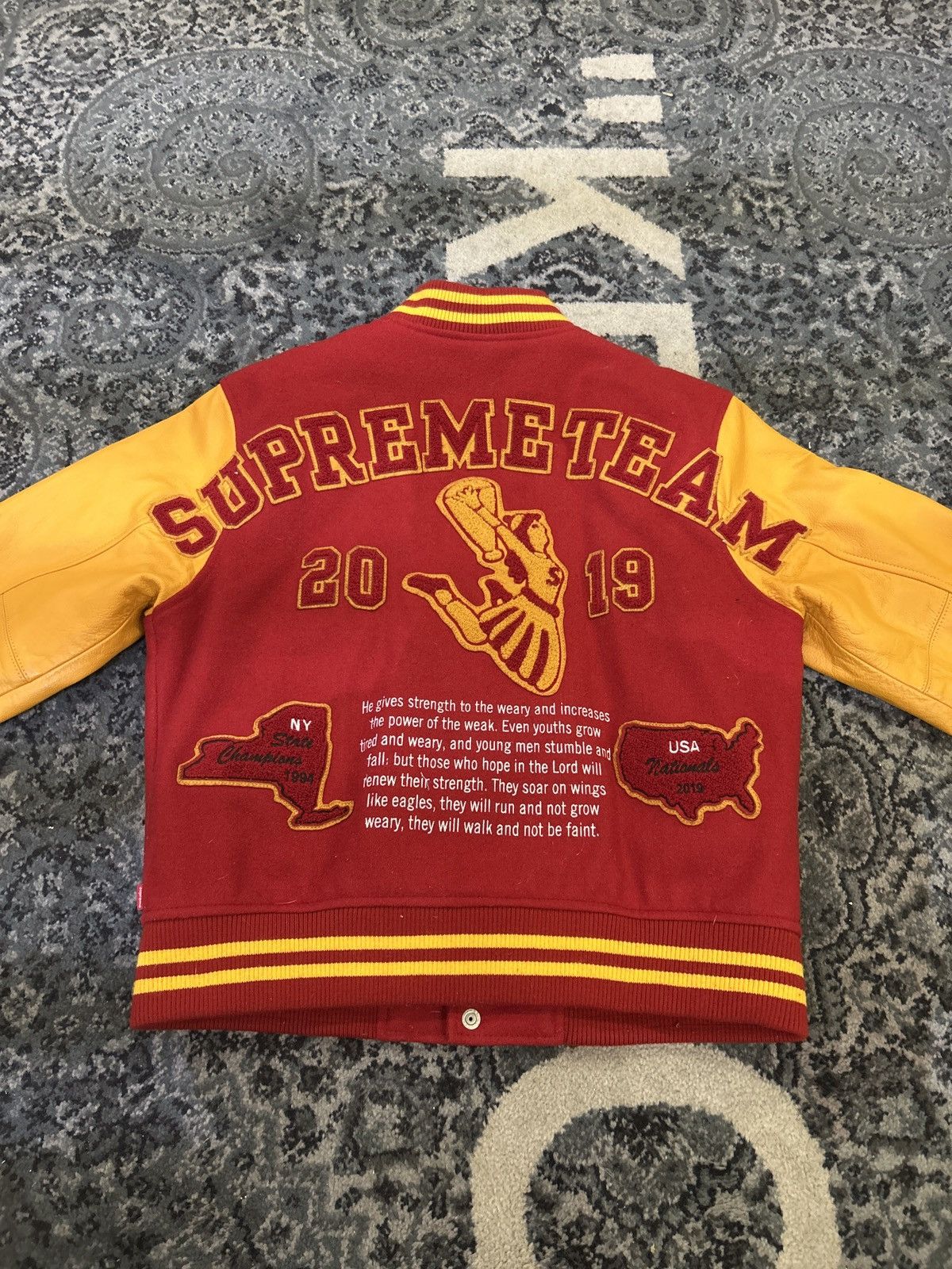 Supreme Supreme FW19 Cheerleader Varsity Jacket Size US M / EU 48-50 / 2 - 3 Thumbnail