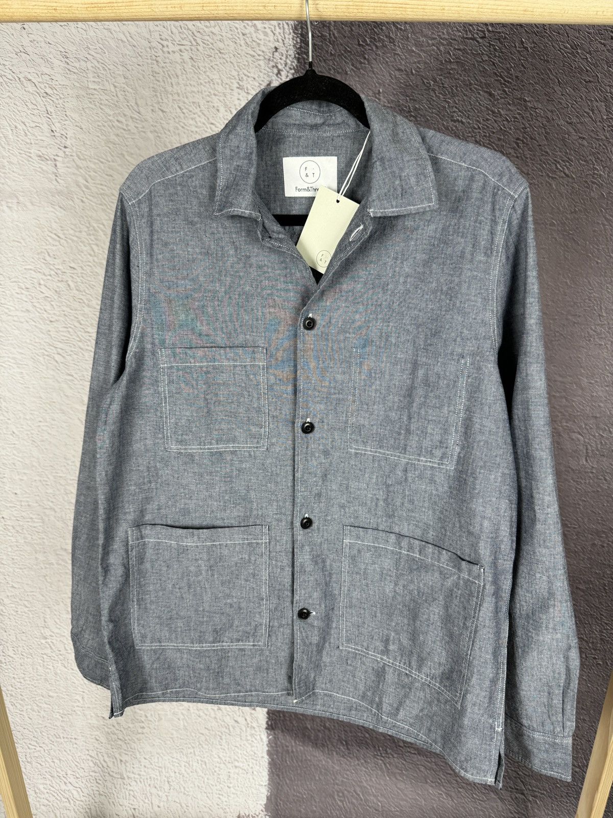 Other Form & Thread Chambray Atelier Overshirt Blue Size US S / EU 44-46 / 1 - 2 Thumbnail
