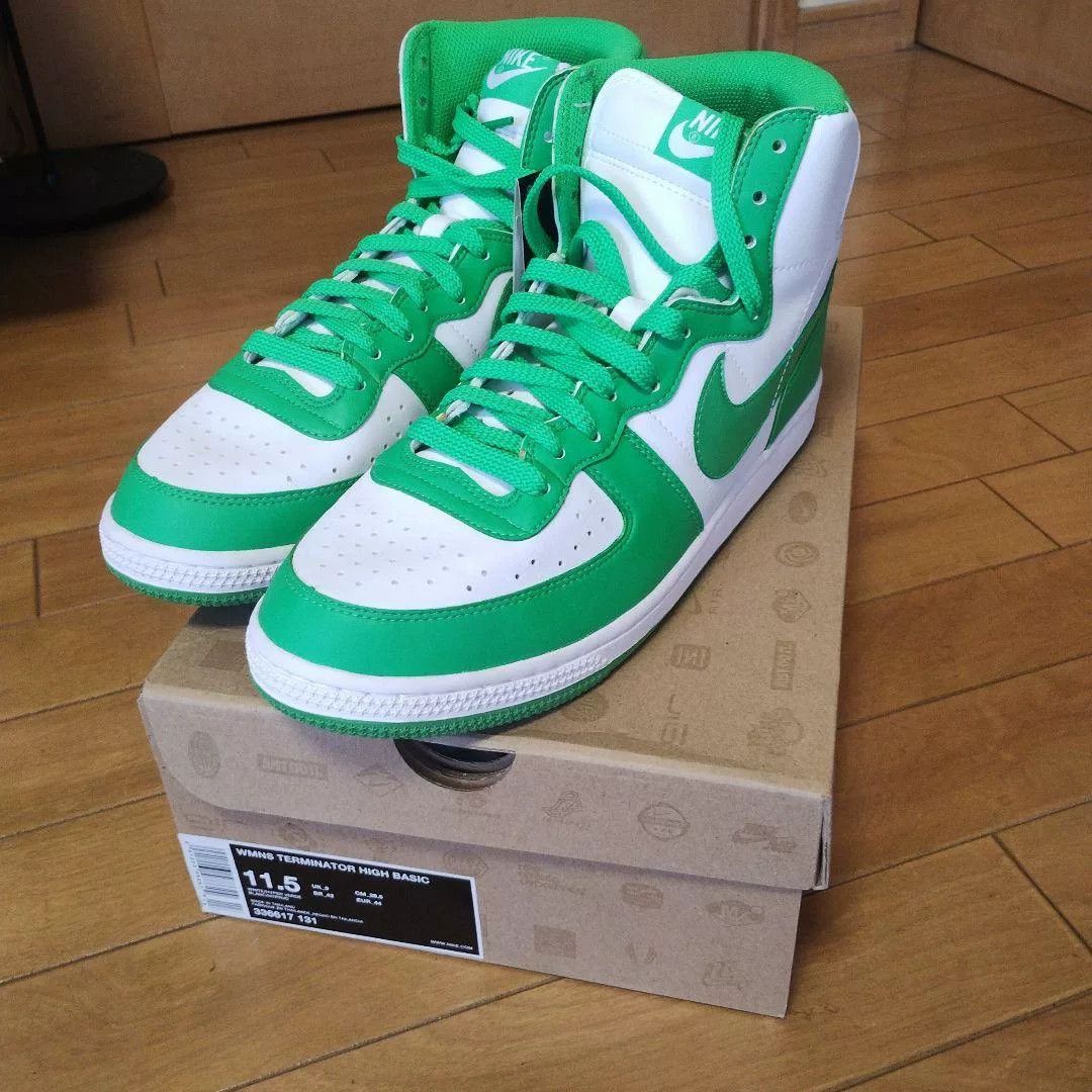 Nike Nike Terminator Hi Sneakers in Green and White Size US 10.5 / EU 43-44 - 1 Thumbnail