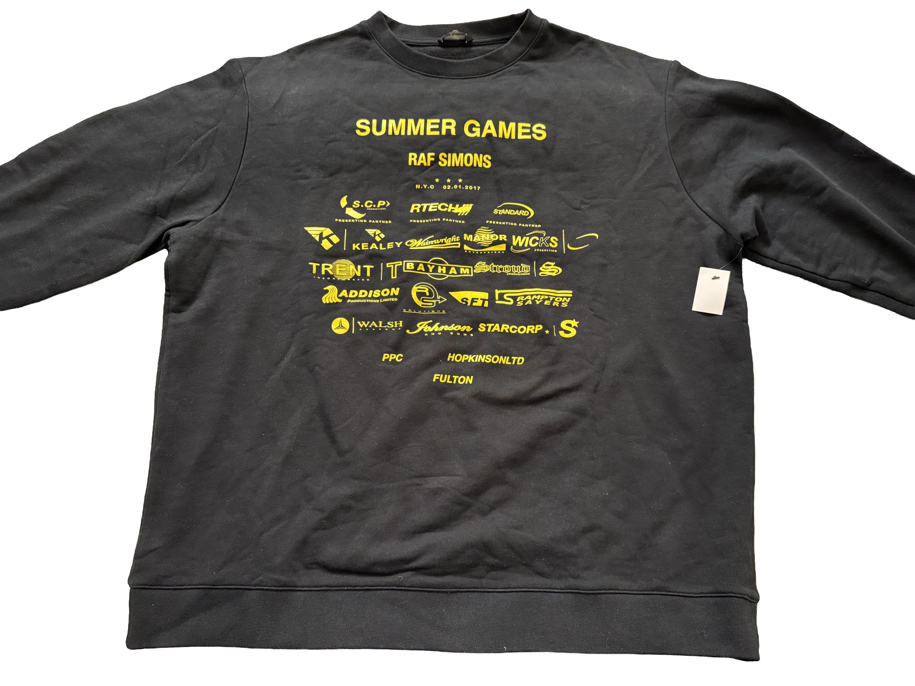 Oversized 'Summer Games' Sweatshirt Black size SMALL