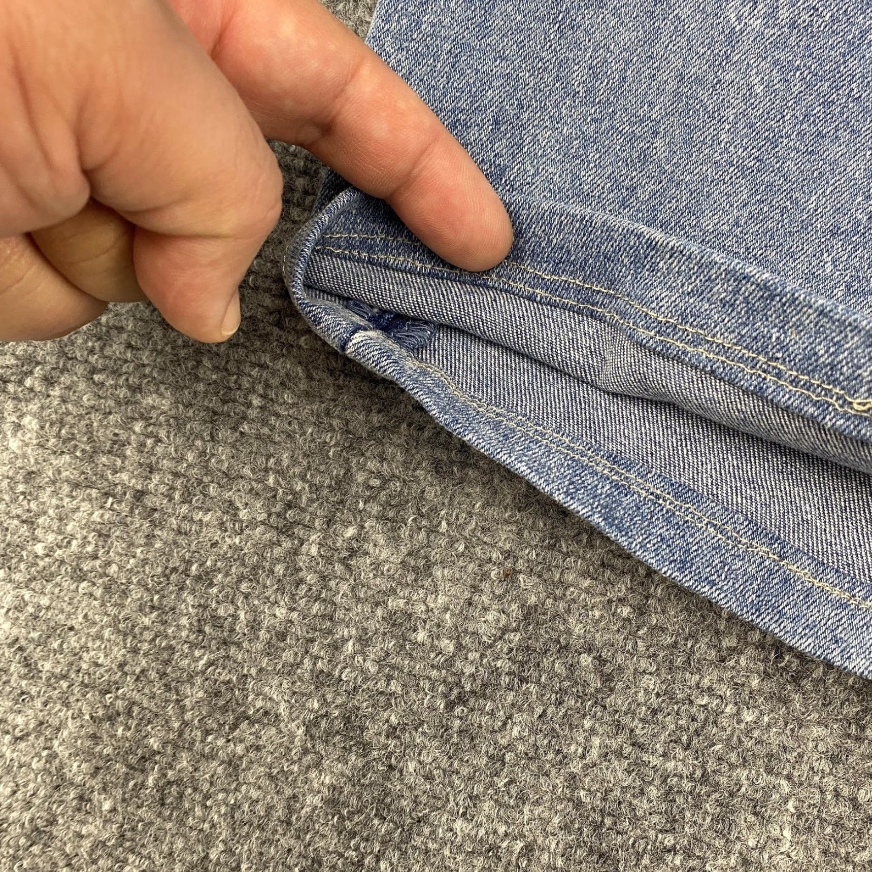 Hudson Hudson Jeans Womens 12 Light Wash Blue Straight Leg Stretch Denim Flap Pockets Size 34" / US 12 / IT 48 - 6 Thumbnail