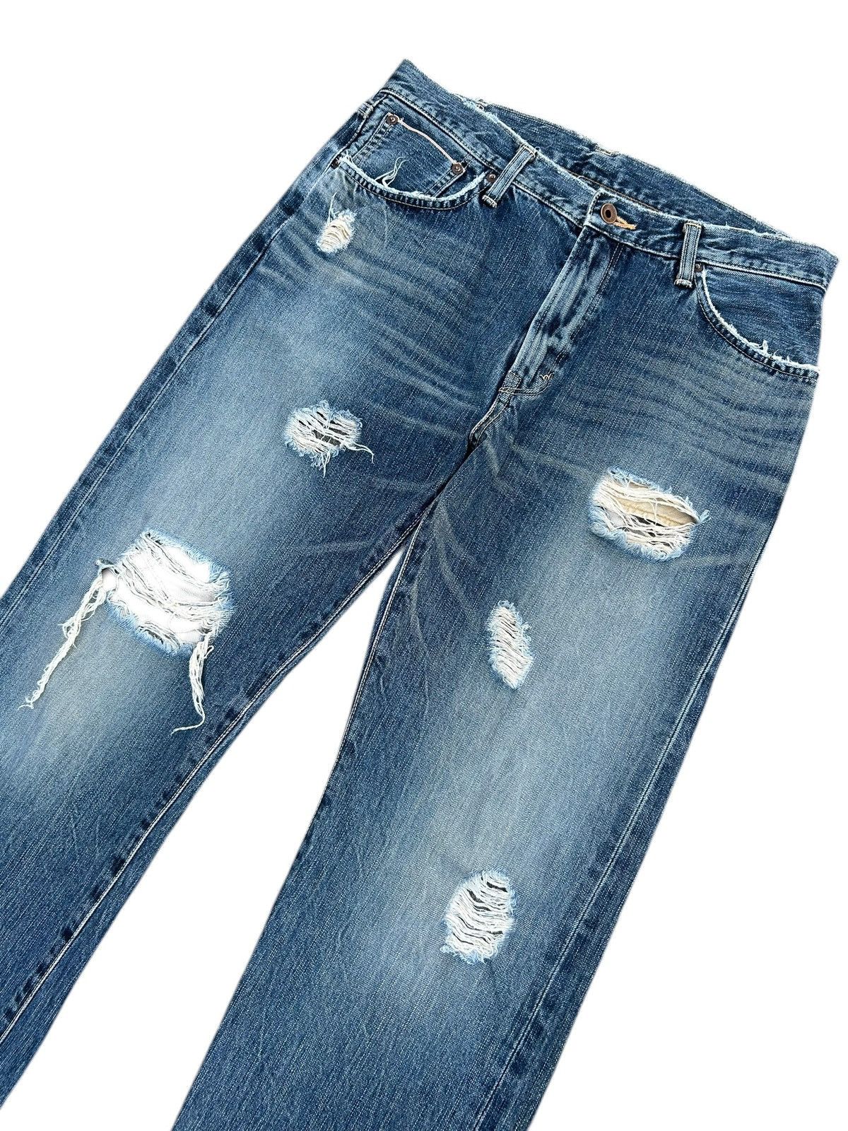 Kapital Vintage Edwin 505 Selvedge Distressed Denim Jeans Size US 33 - 2 Thumbnail