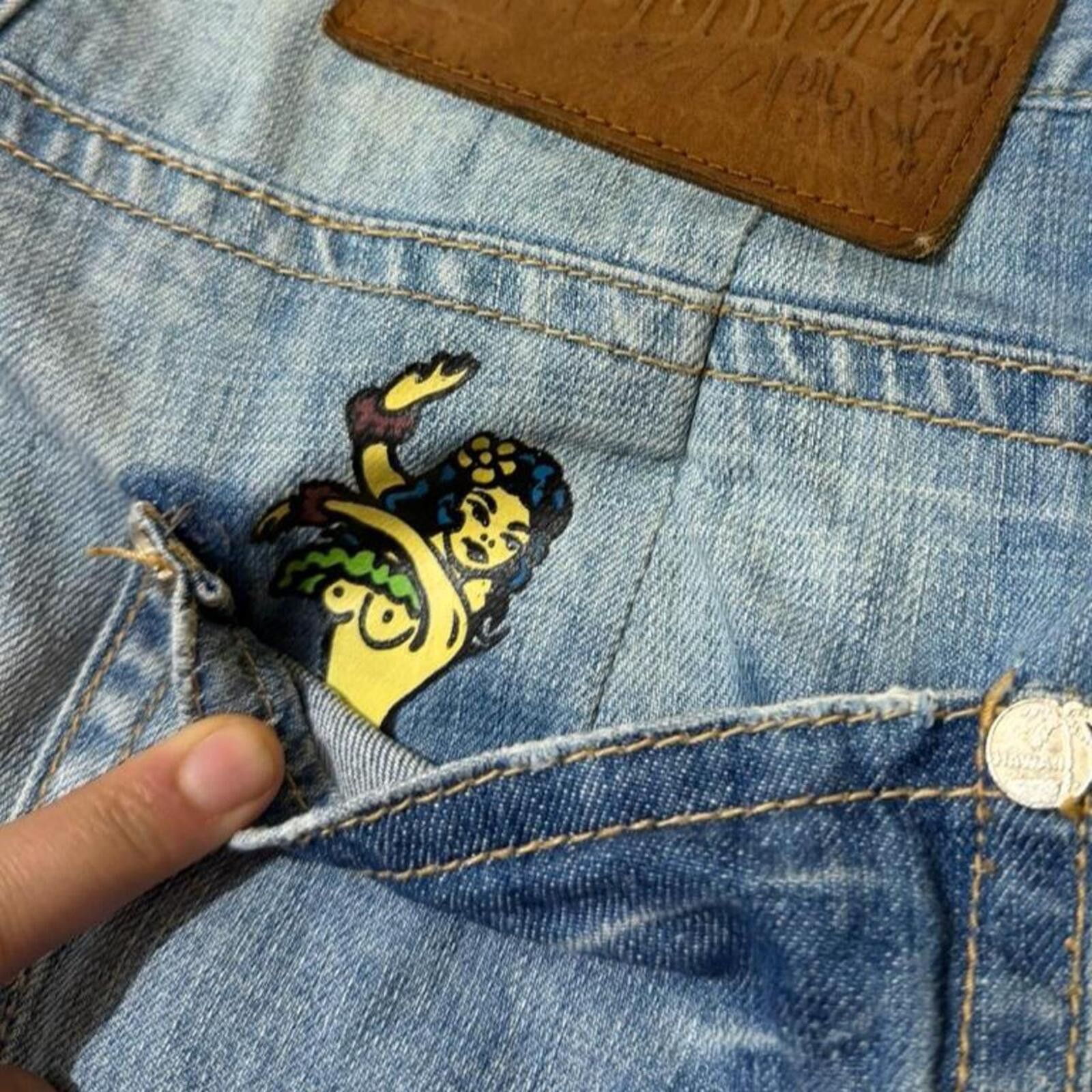 Dsquared2 Rare Dsquared2 aloha motherfu*ker hawaii denim jeans Size US 36 / EU 52 - 1 Thumbnail
