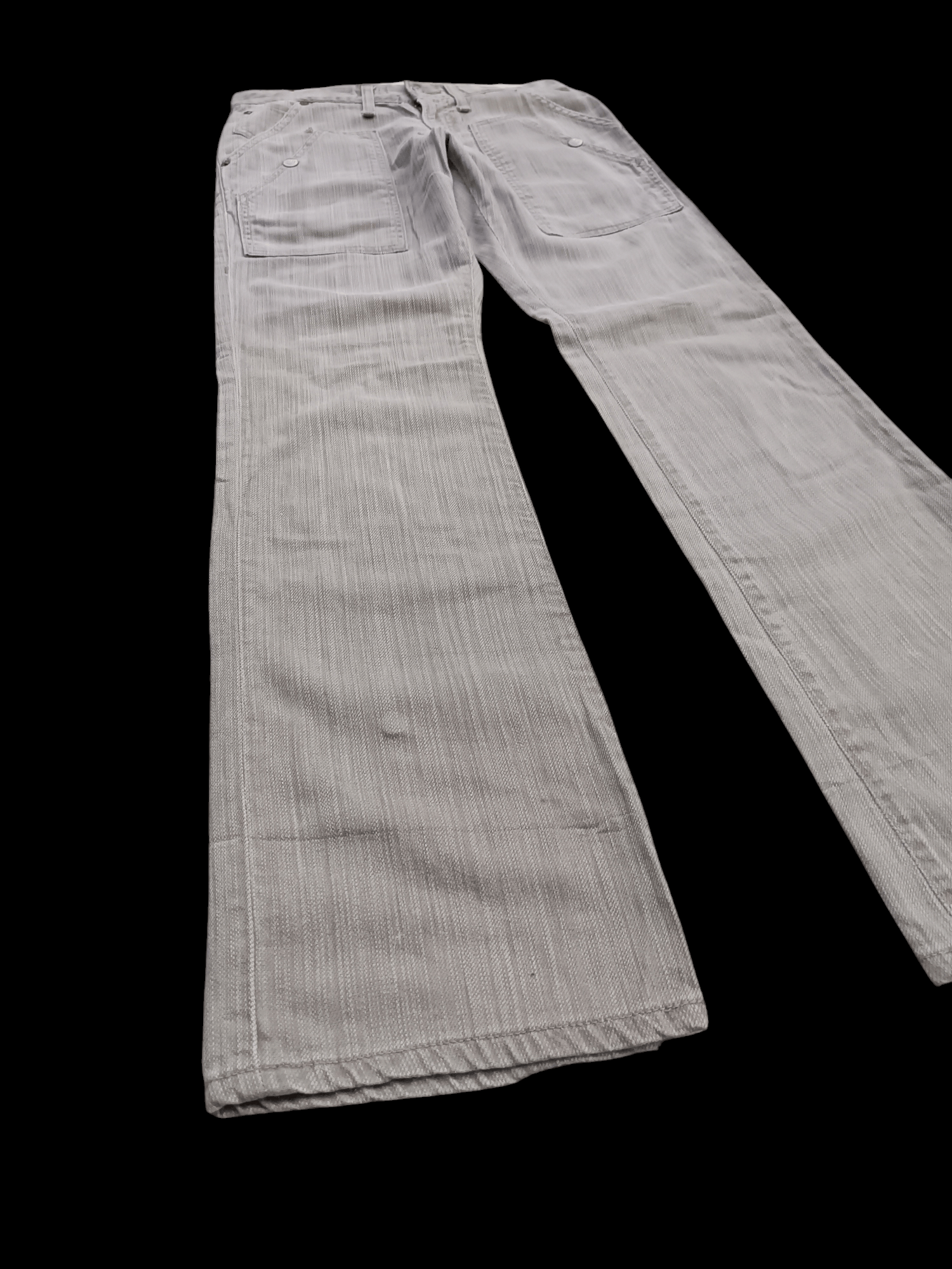 Hysteric Glamour × Japanese Brand × Tornado Mart FLARED Blue Way Multi Pocket Boot Cut Jeans Size US 29 - 1 Thumbnail