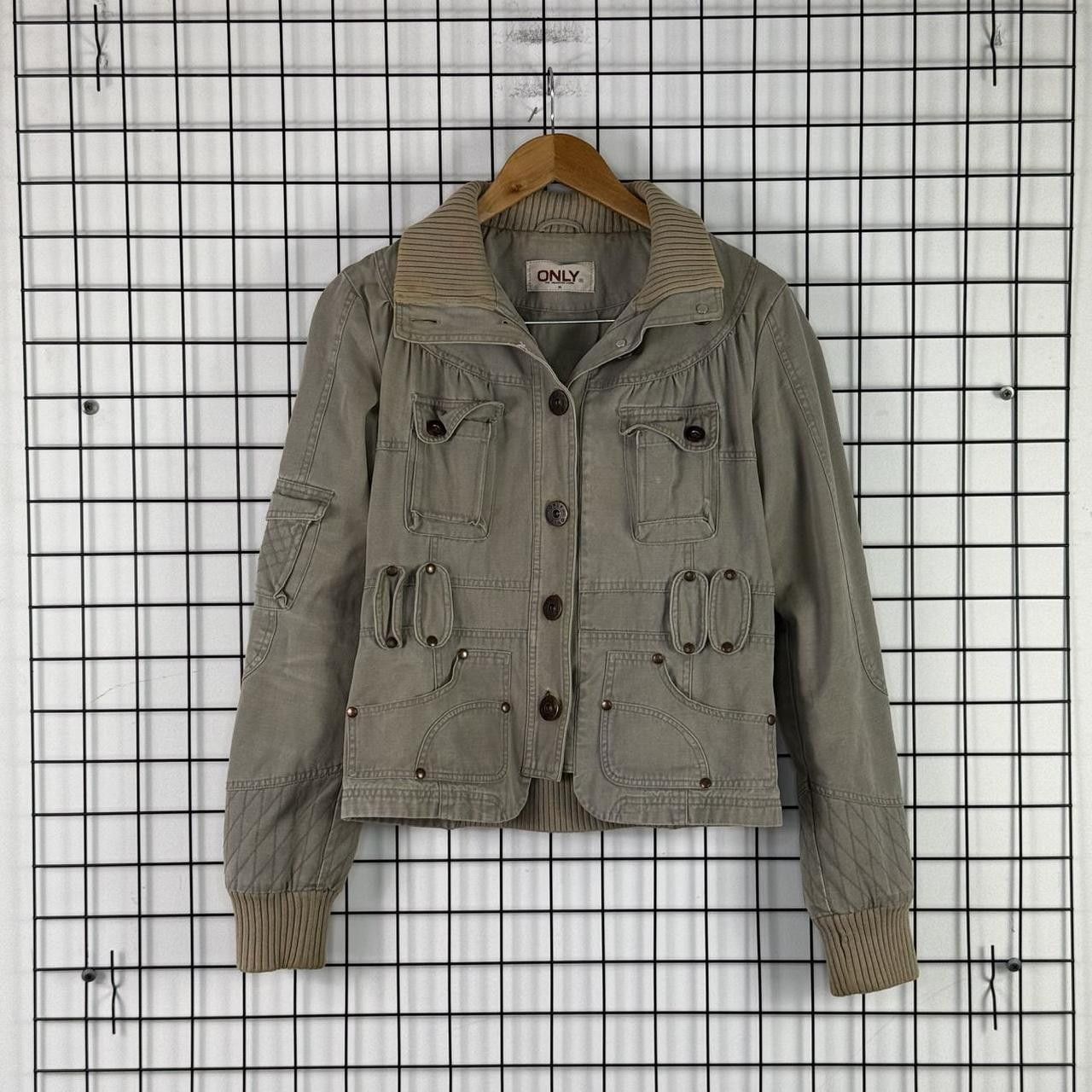 Vintage Jeans Jacket Goth Patchwork Lace Beige Opium Affilaction Size M / US 6-8 / IT 42-44 - 1 Thumbnail