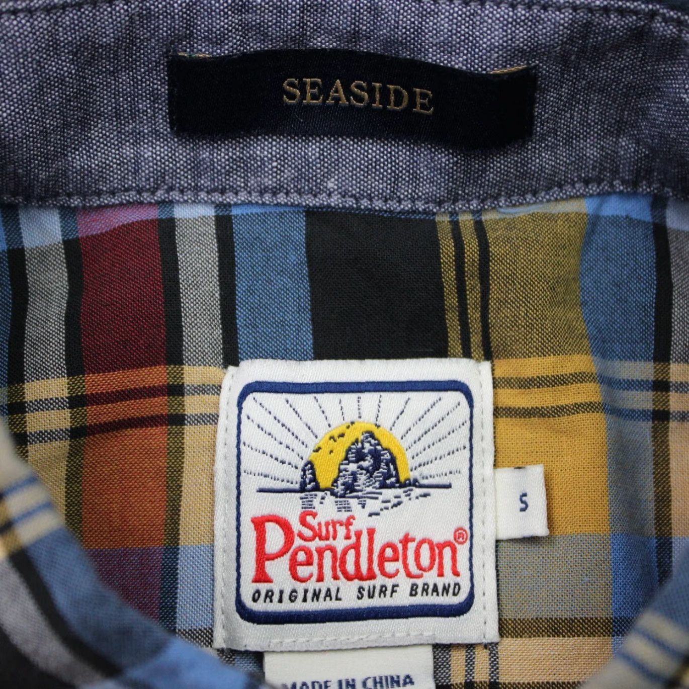 Pendleton Pendleton Board Shirt Surf Seaside Shirt Mens Small Yellow Blue Plaid Cotton Short Sleeve Button-Up Vintage No Size US S / EU 44-46 / 1 - 7 Thumbnail