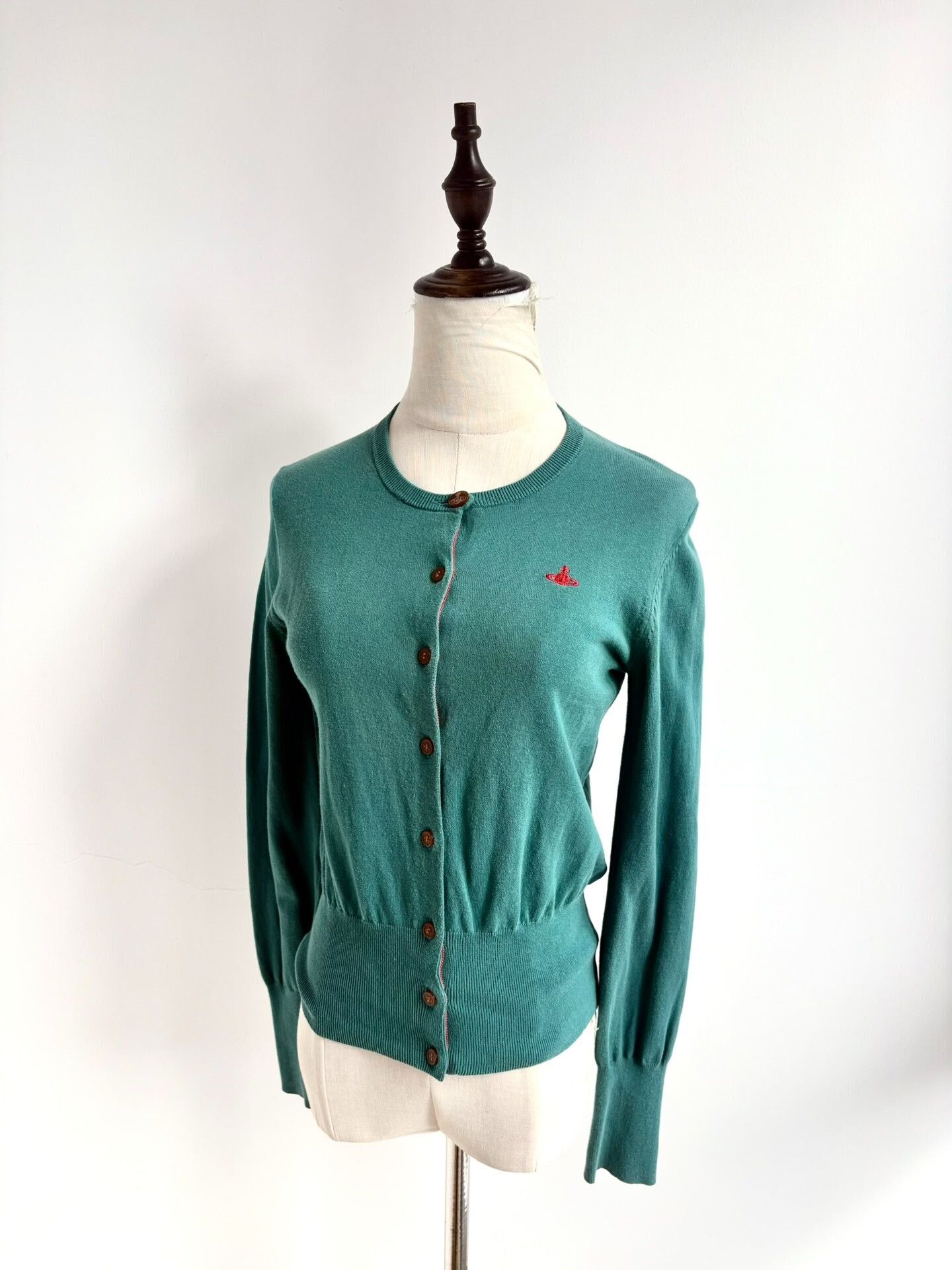 Vivienne Westwood vivienne westwood blue-green knitted cardigan Size S / US 4 / IT 40 - 1 Thumbnail