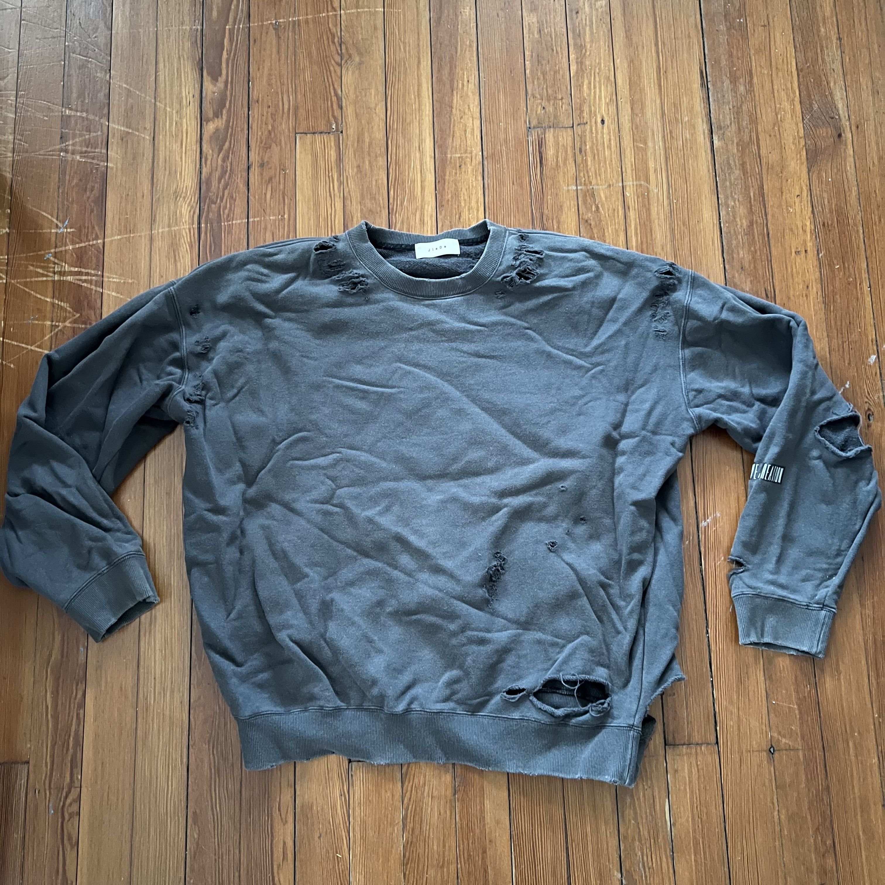 JieDa JieDa 17ss Super Damage Sweat / Dark Gray / Medium (2) Size US M / EU 48-50 / 2 - 1 Thumbnail