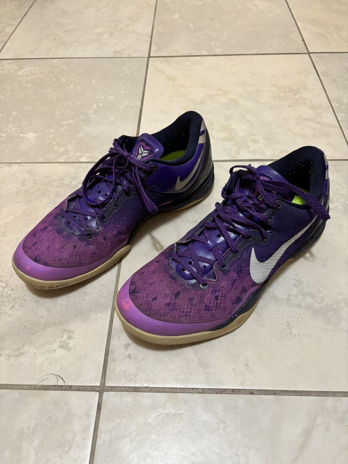 Nike Rare Nike Kobe 8 Playoffs Purple Platinum Shoes Size 9.5 Size US 9.5 / EU 42-43 - 5 Thumbnail