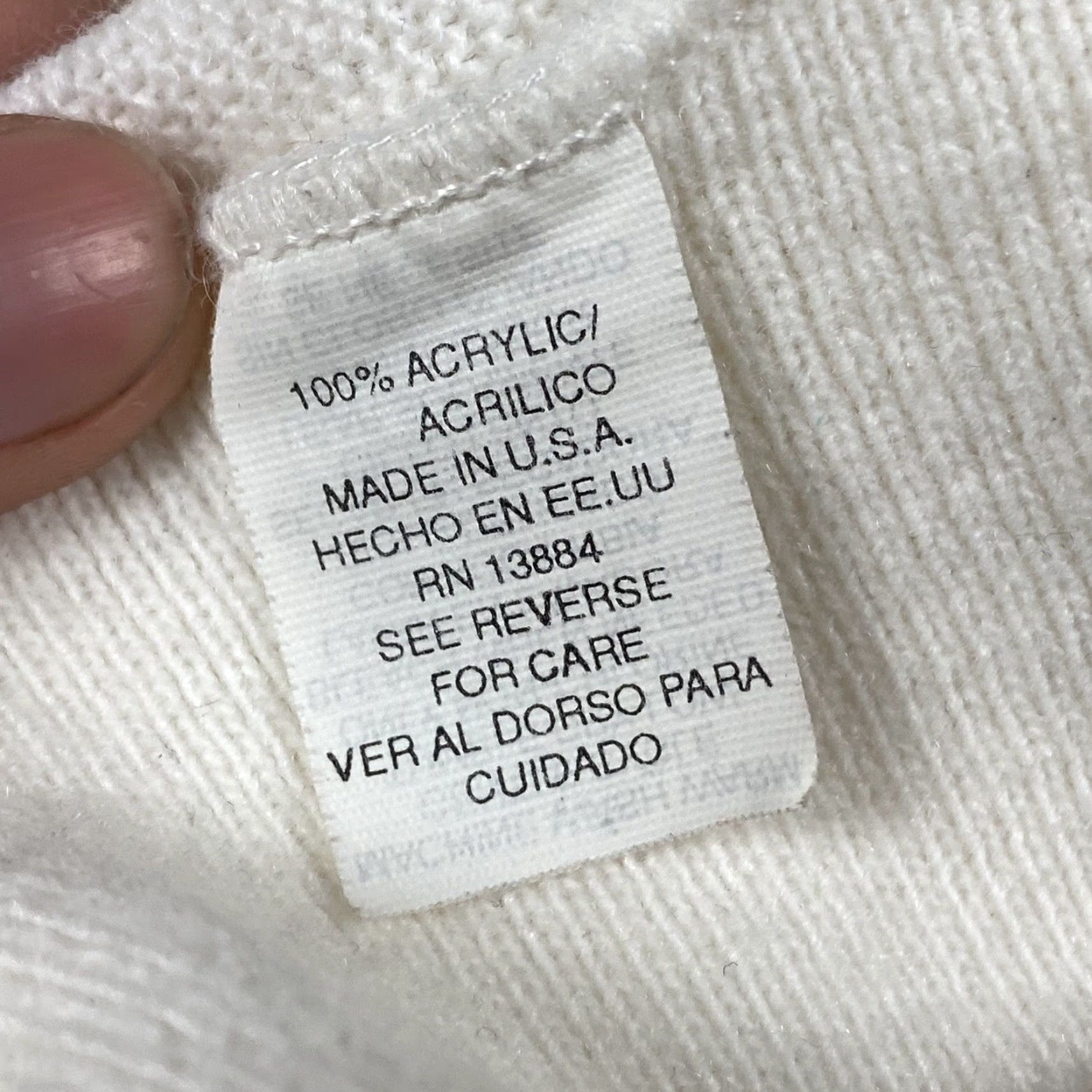 Izod VINTAGE IZOD Cardigan Sweater White Mens L Regular 80s USA Logo Knit 100% Acrylic Front-Logo Knitwear Size US L / EU 52-54 / 3 - 5 Thumbnail